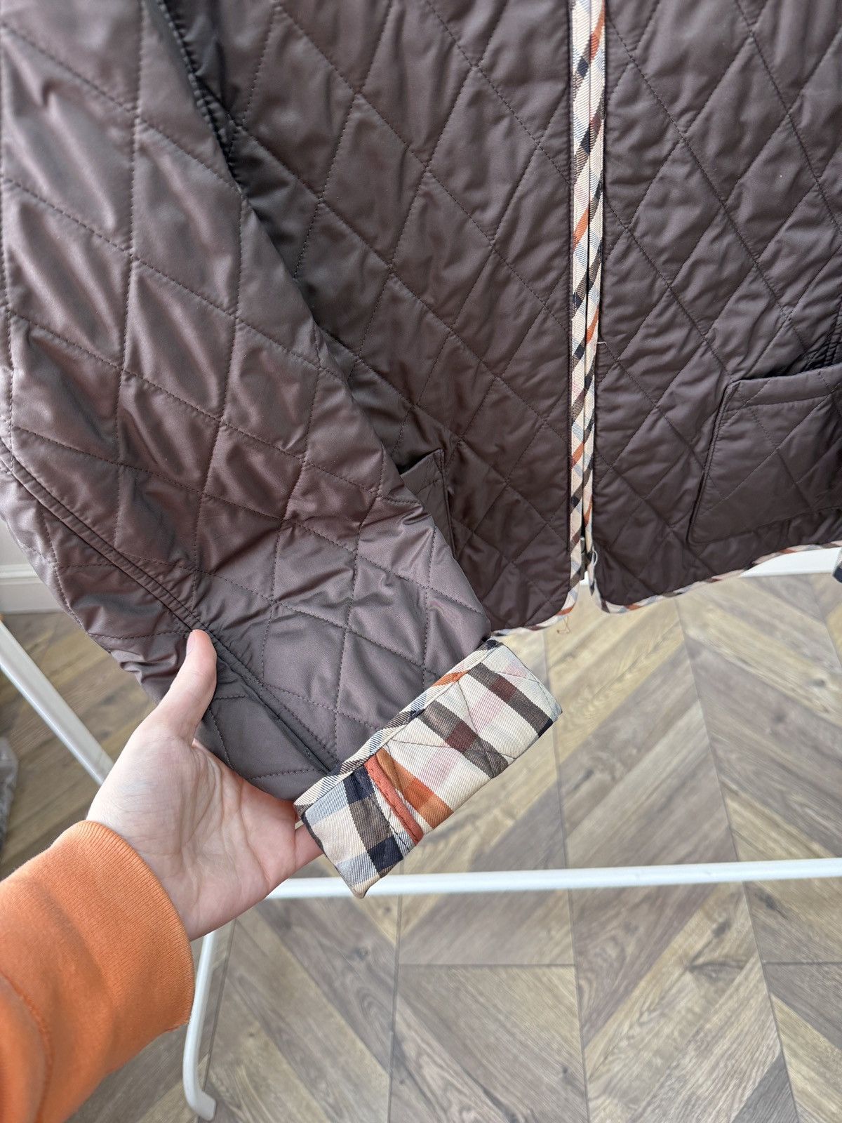 DAKS Vintage DAKS London Quilted Jacket Nova Check Coat women’s Size M / US 6-8 / IT 42-44 - 4 Thumbnail