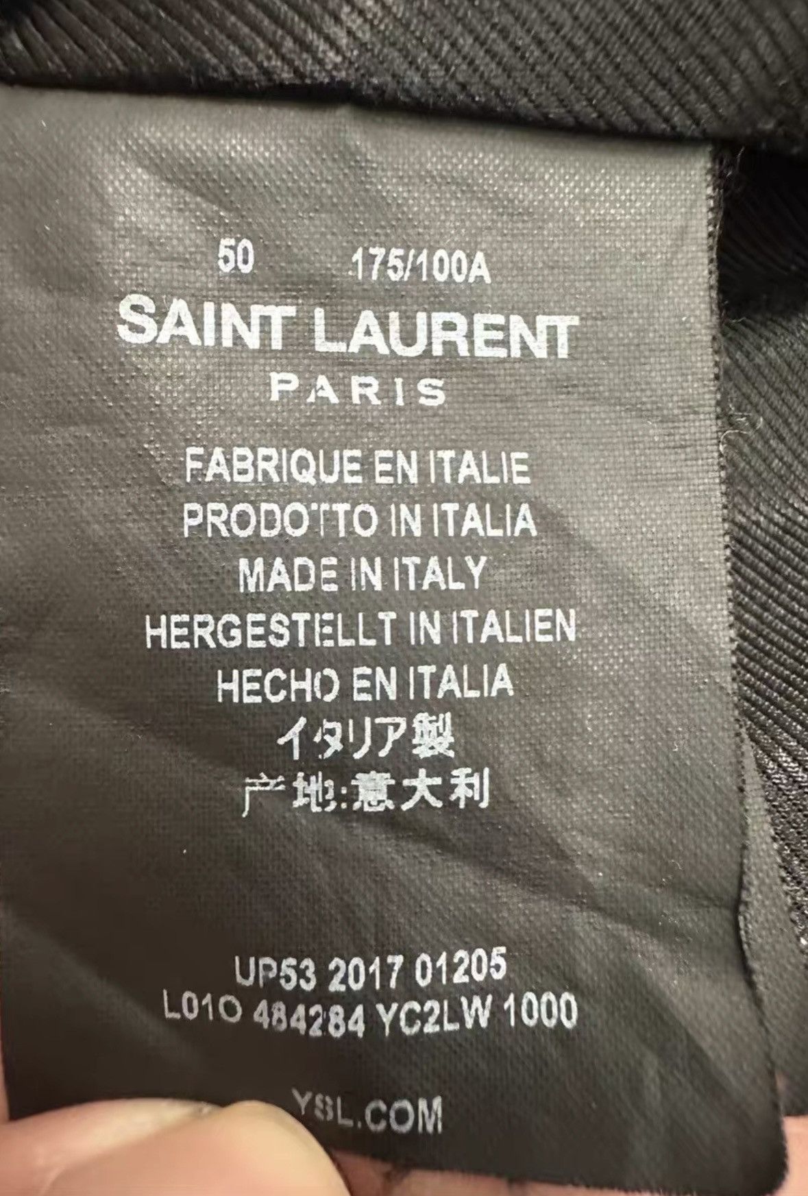 Saint Laurent Paris Saint Laurent SLP FW17 Sheep Leather Black Suede LO1 Jacket Size US M / EU 48-50 / 2 - 3 Thumbnail