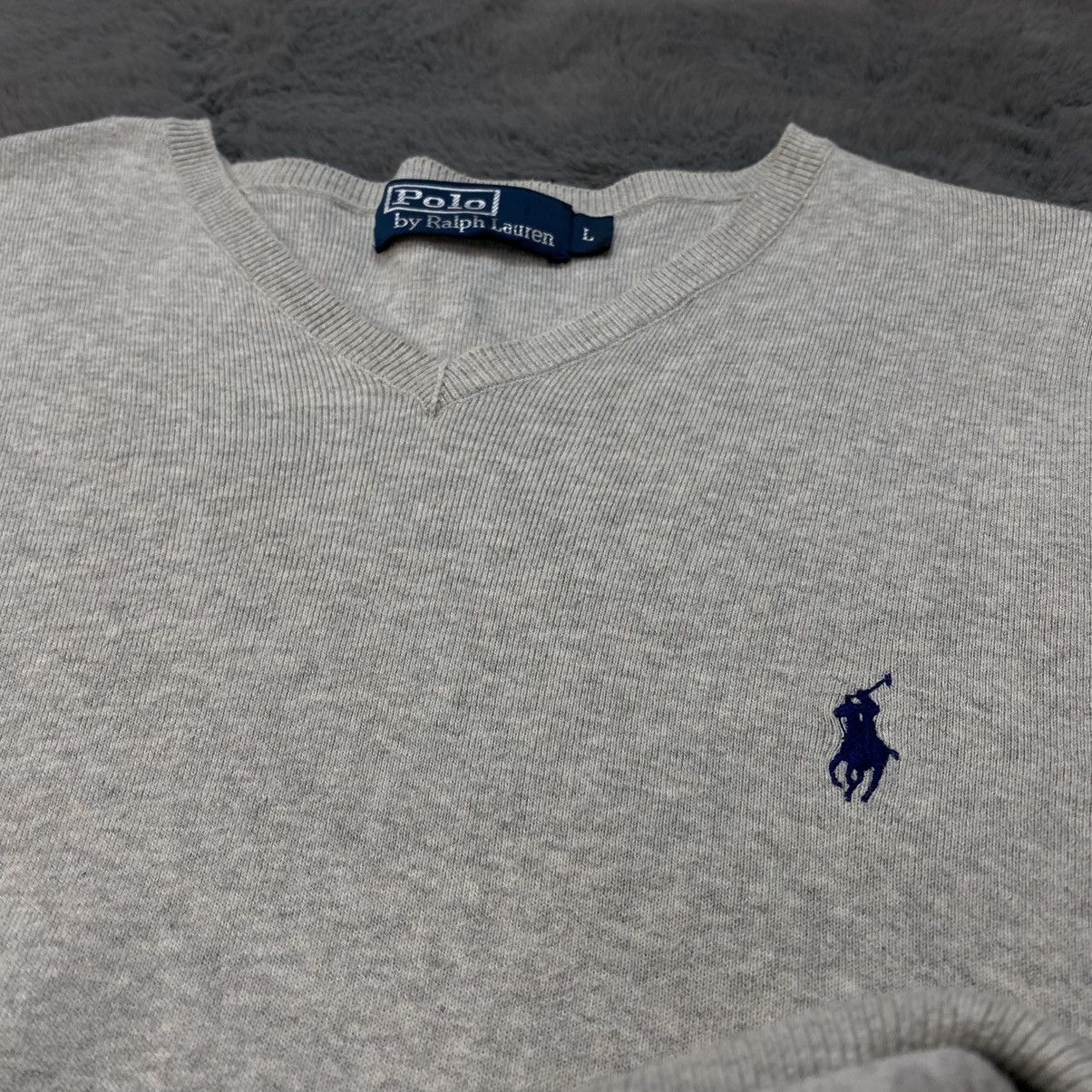 Polo Ralph Lauren × Vintage Polo Ralph Lauren V neck knitwear L Rare Vintage Size US L / EU 52-54 / 3 - 11 Thumbnail