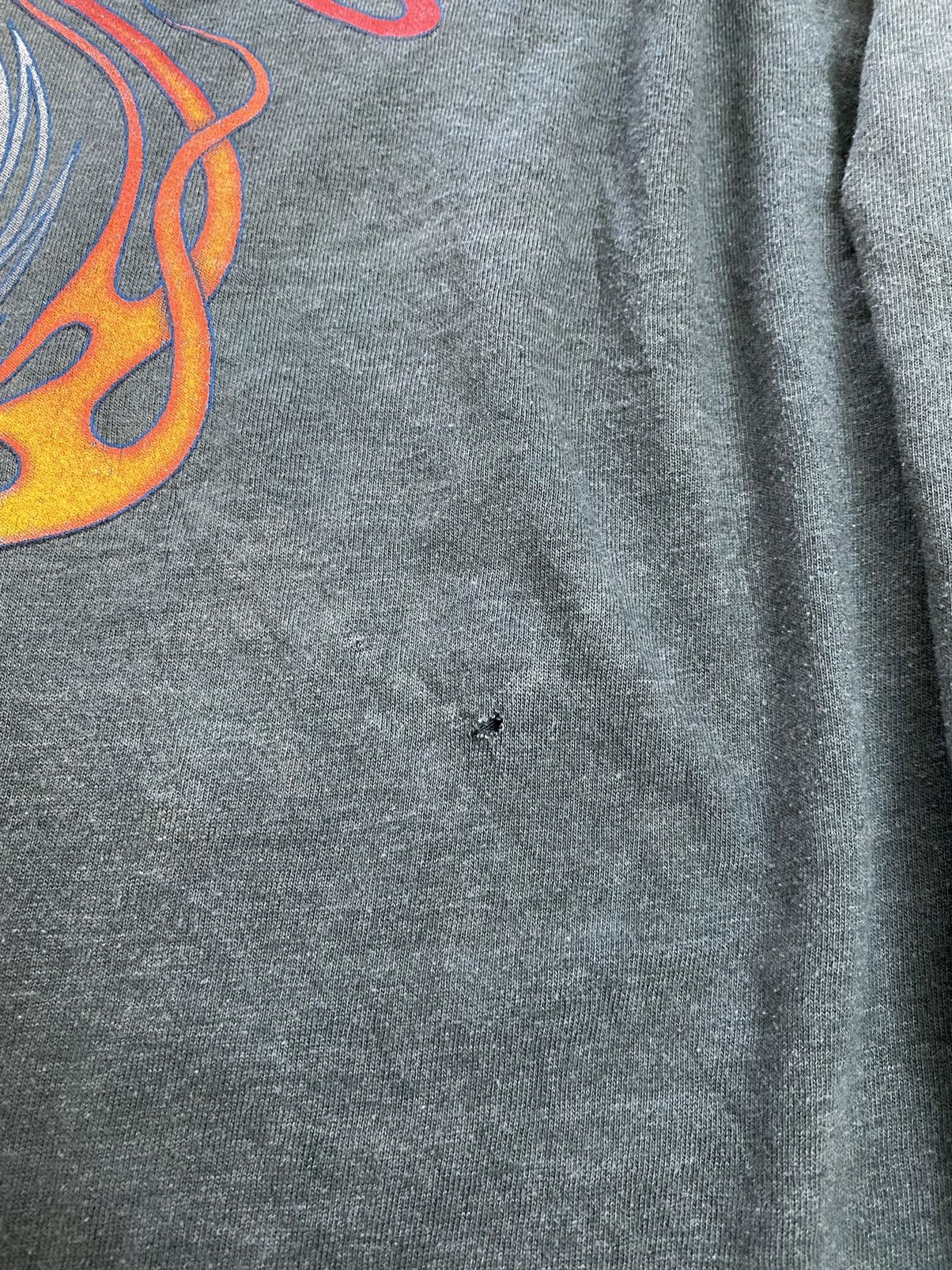 Harley Davidson × Vintage Vtg Harley Davidson Flame L/Sleeve Size US XL / EU 56 / 4 - 4 Thumbnail