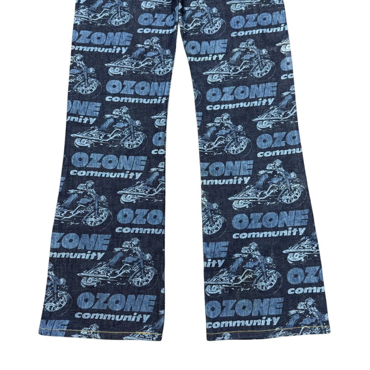 Hysteric Glamour OZONE COMMUNITY Motorcycle Print Denim Flare Jeans Size US 28 / EU 44 - 13 Thumbnail