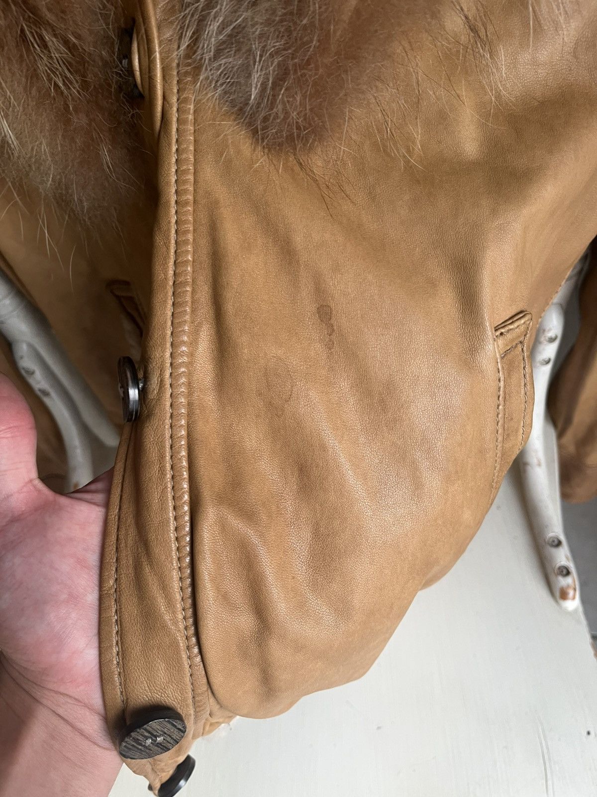 Giorgio Brato Vintage Giorgio Brato Leather Jacket(Read Description) Size S / US 4 / IT 40 - 4 Thumbnail