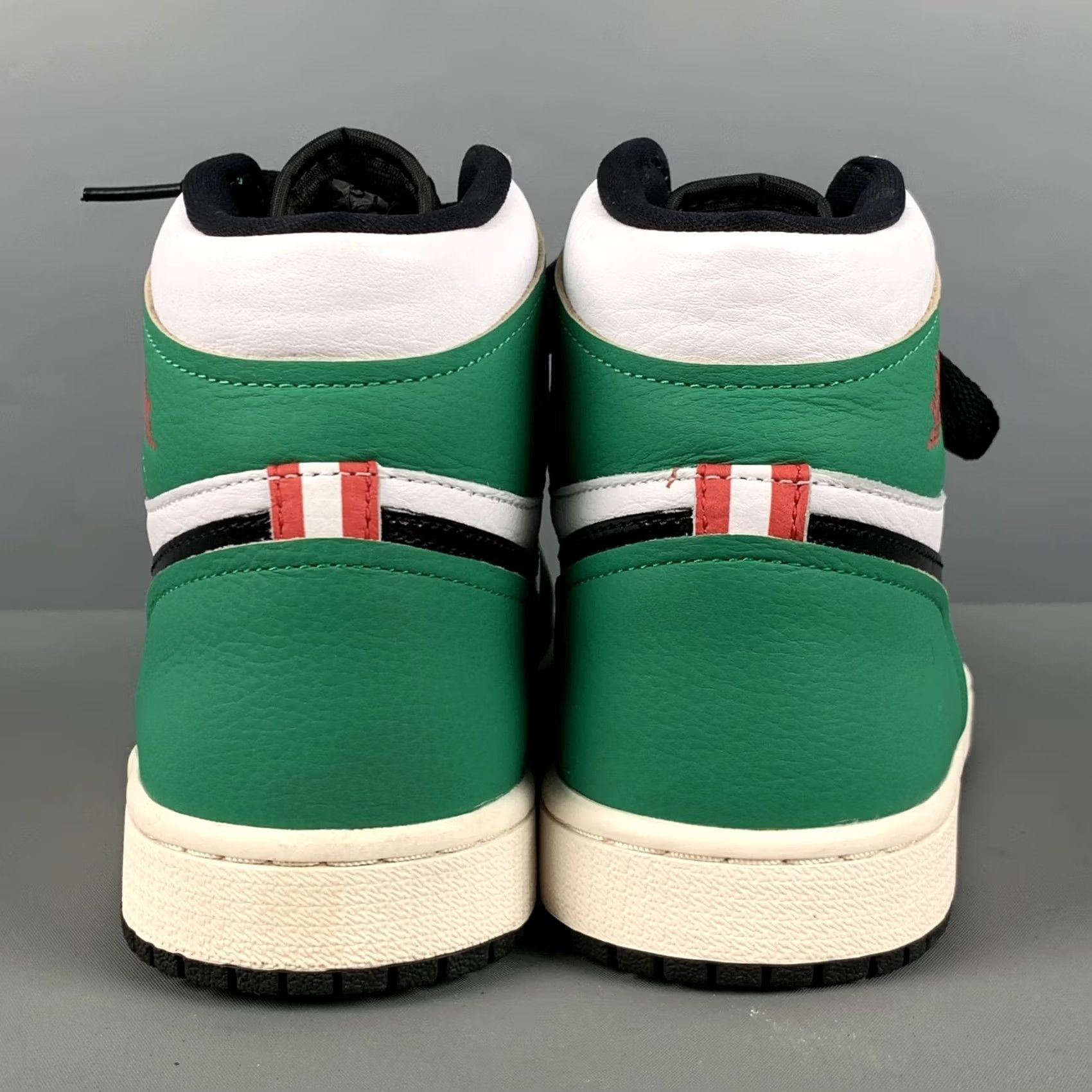 Nike NIKE High Top Sneakers Leather Color Block Green White Size 7.5 Size M / US 6-8 / IT 42-44 - 3 Thumbnail