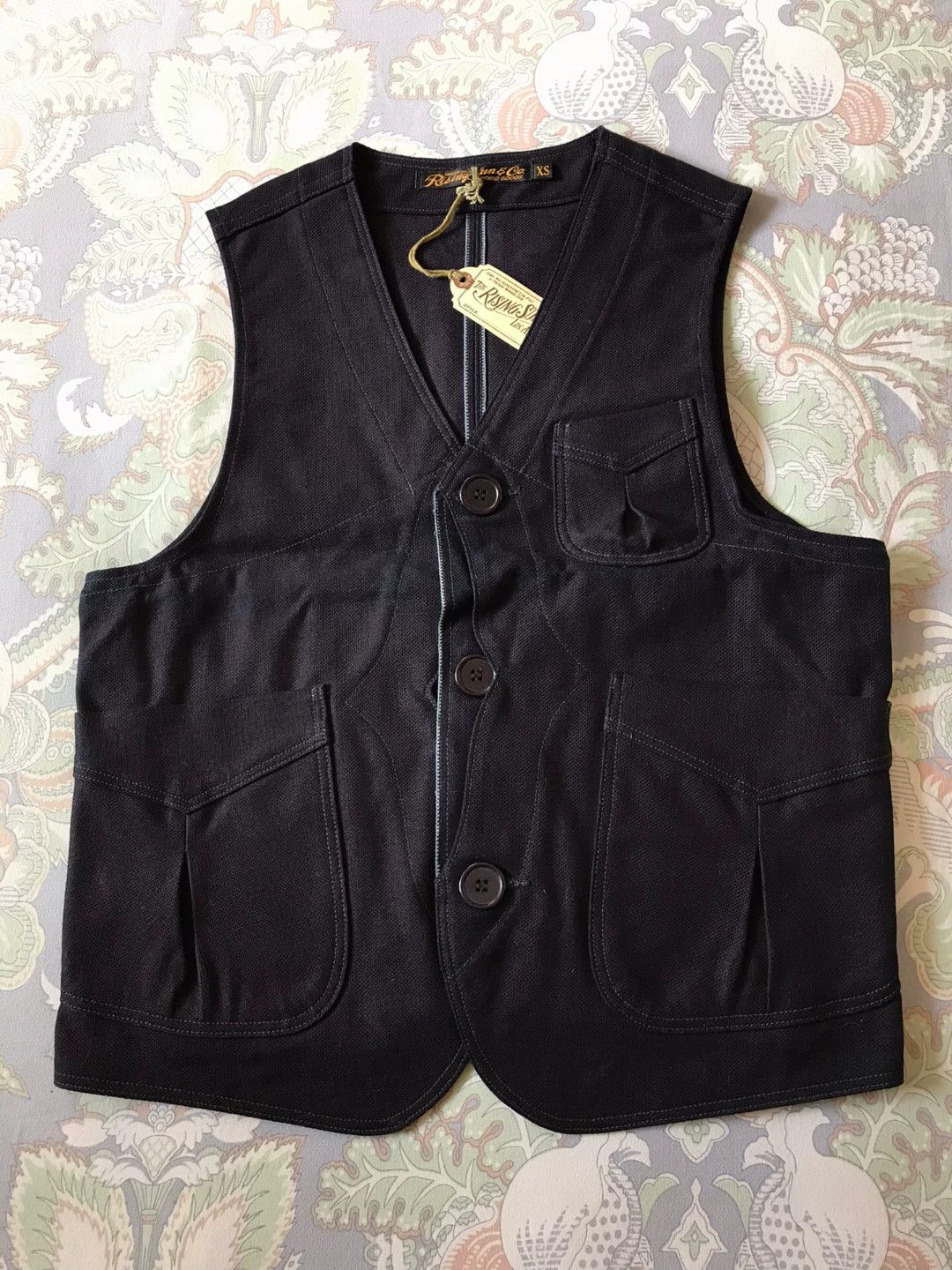Michael Hoban Rising Sun Indigo Work Vest XS Size US XS / EU 42 / 0 - 1 Thumbnail