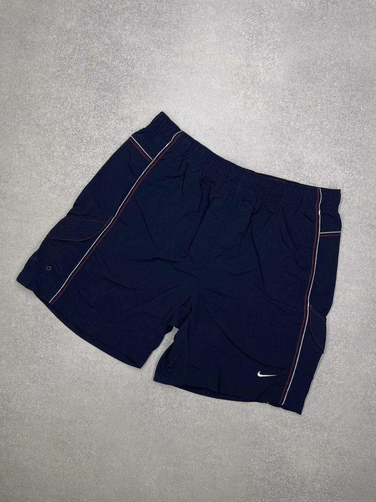 Nike Vintage Nike Nylon Cargo Shorts Navy Drill ACG TECH Size L Size US 34 / EU 50 - 1 Thumbnail