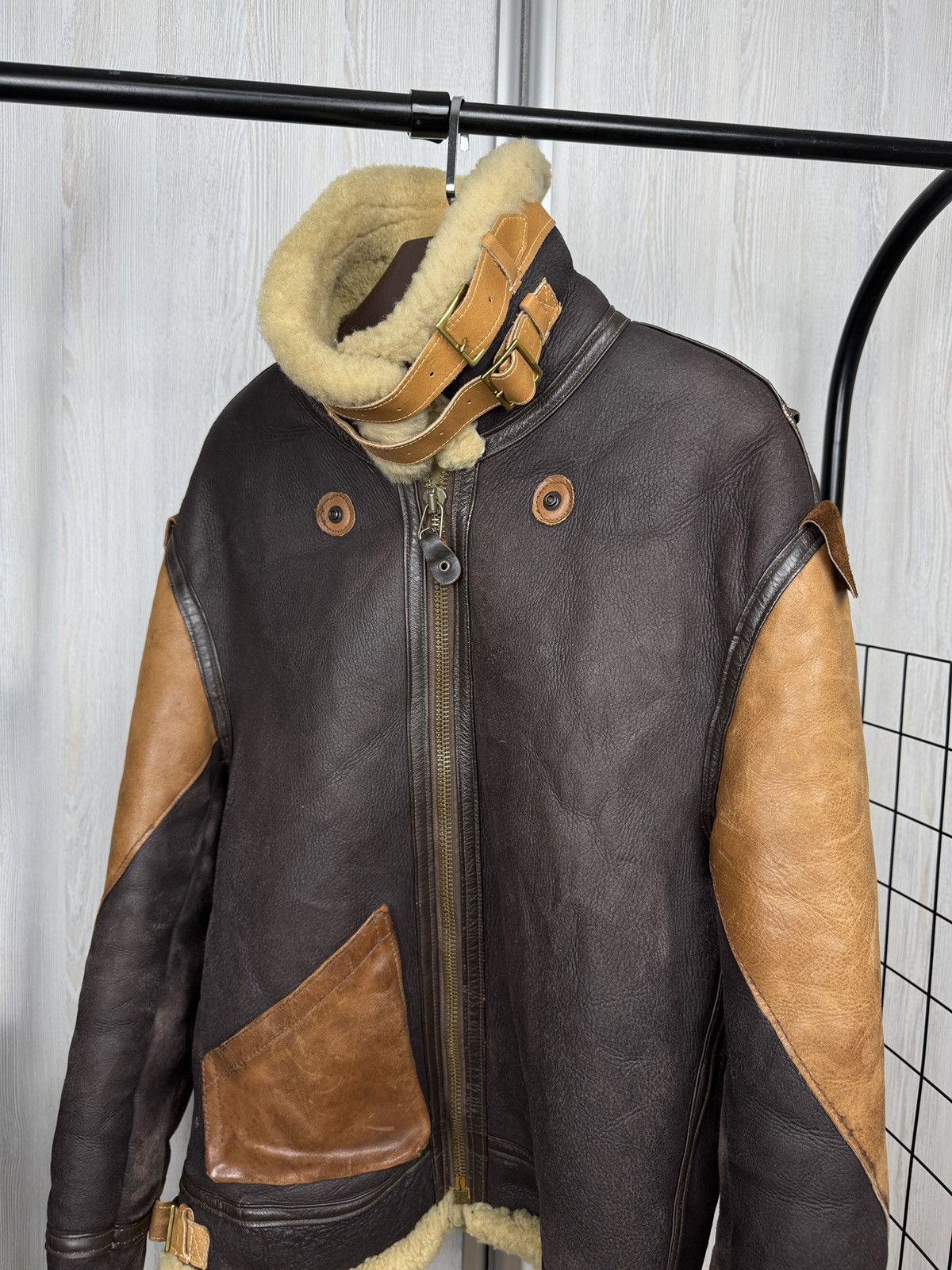 Willis & Geiger Willis & Geiger Type B-3 Leather Flight Mouton Bomber Jacket Size US M / EU 48-50 / 2 - 9 Thumbnail
