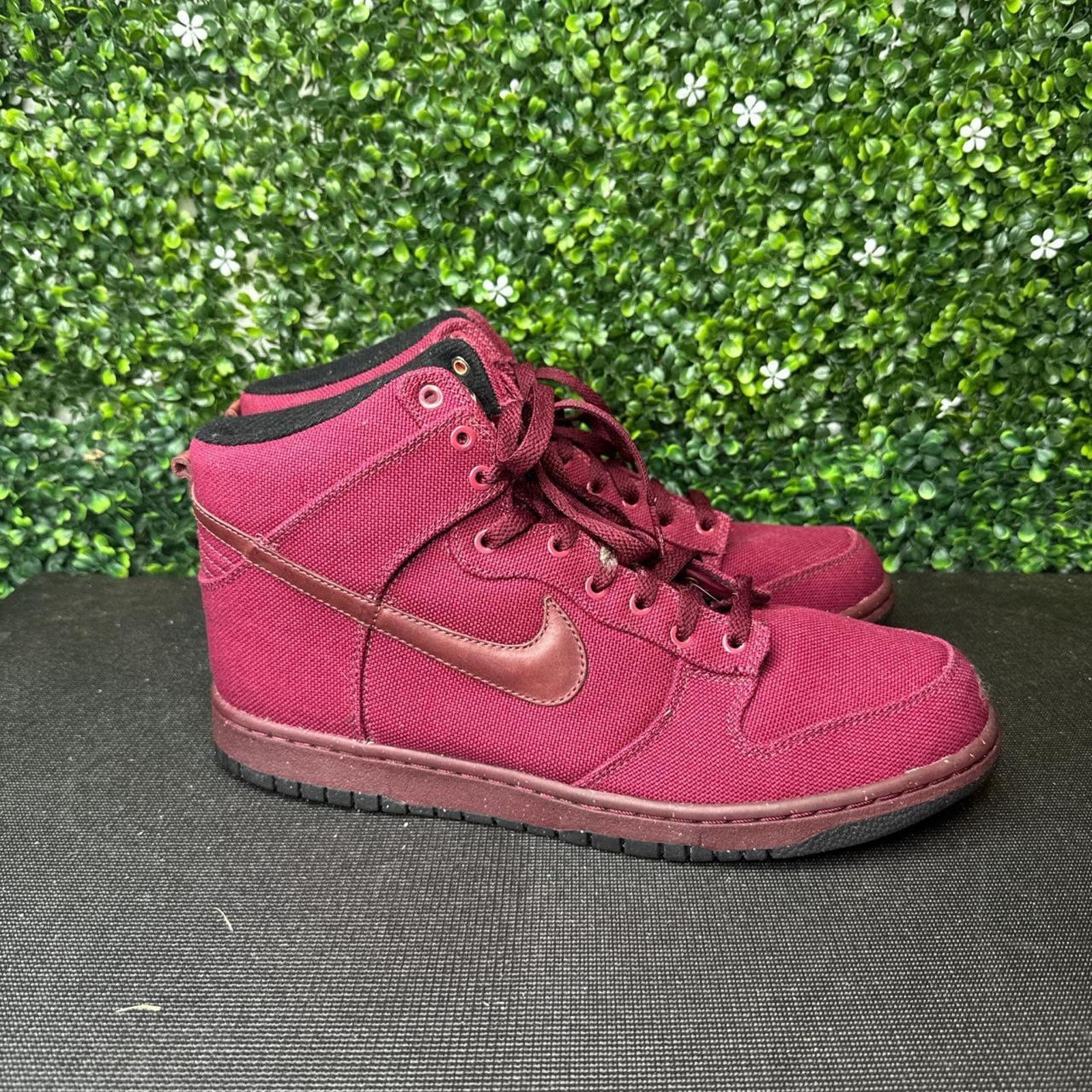 Nike Nike dunk canvas high red Size US 12 / EU 45 - 1 Thumbnail