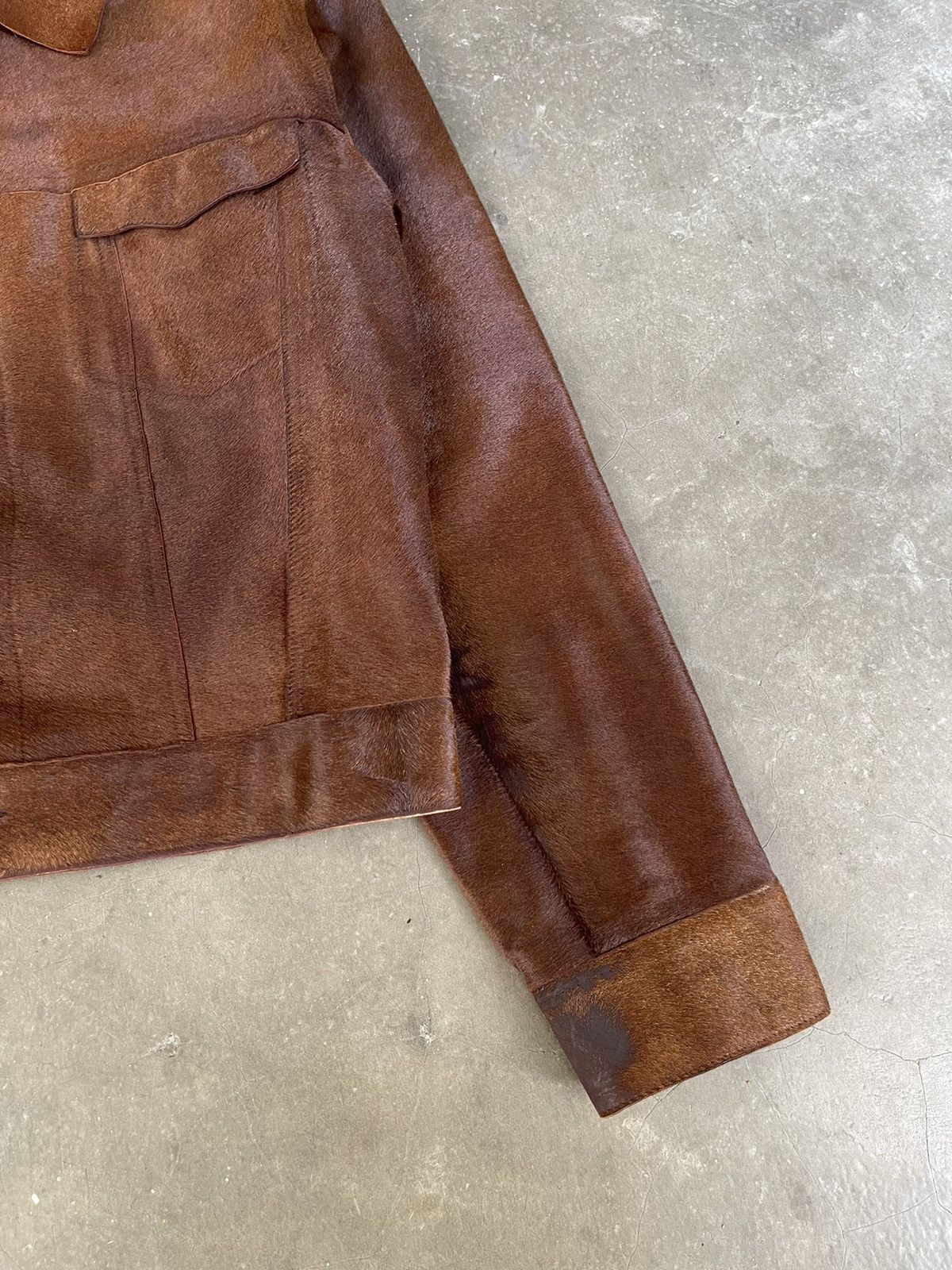 Gucci Gucci Tom Ford Brown Pony Hair Type 3 Jacket Vera Pelle Size US M / EU 48-50 / 2 - 4 Thumbnail
