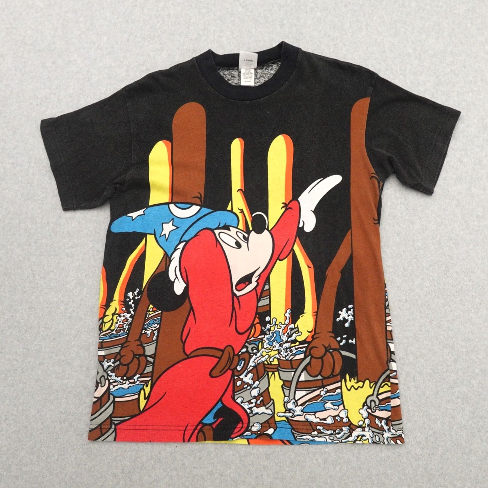 Disney VINTAGE Disney T-Shirt Adult Small/Medium (20X29) Fantasia Mickey All Over Print AOP Shirt Mens Size US M / EU 48-50 / 2 - 2 Thumbnail