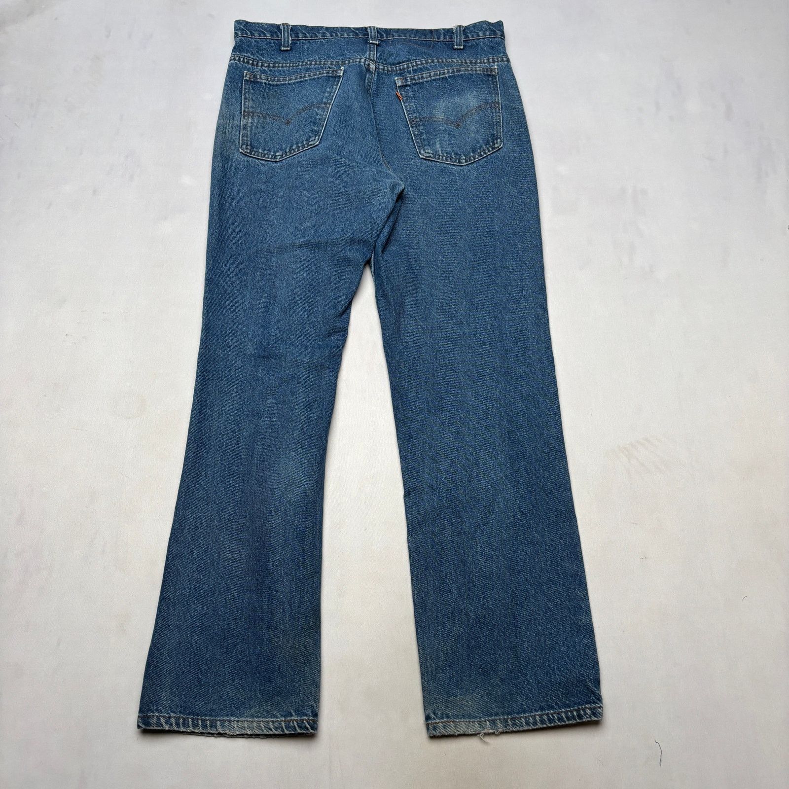 Levi's Vintage 80s Levi's 519 0217 Orange Tab Jeans Men's 34x31.5 Size US 34 / EU 50 - 3 Thumbnail