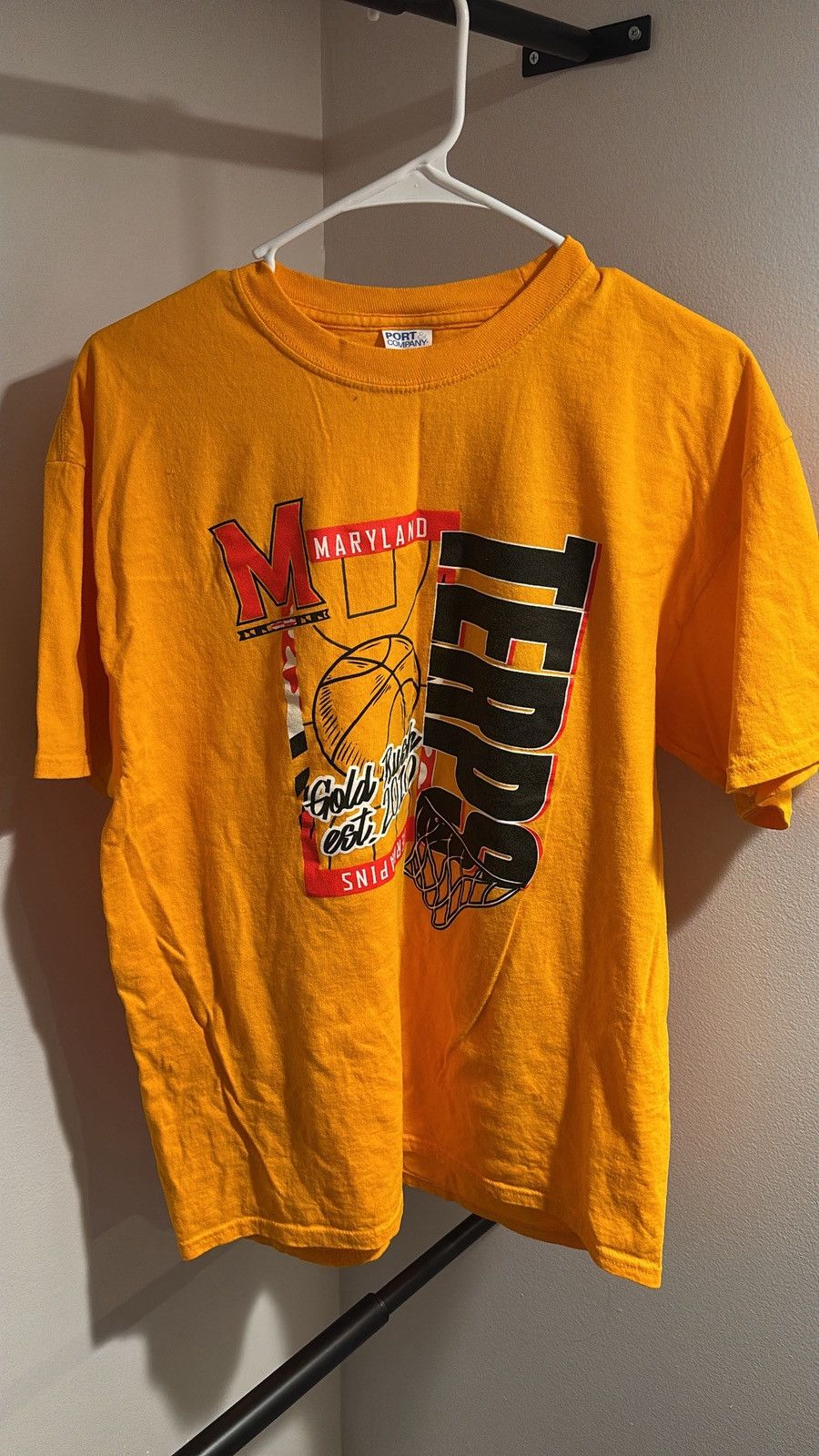 Port & Company Vintage Maryland Basketball tee Size US L / EU 52-54 / 3 - 1 Thumbnail