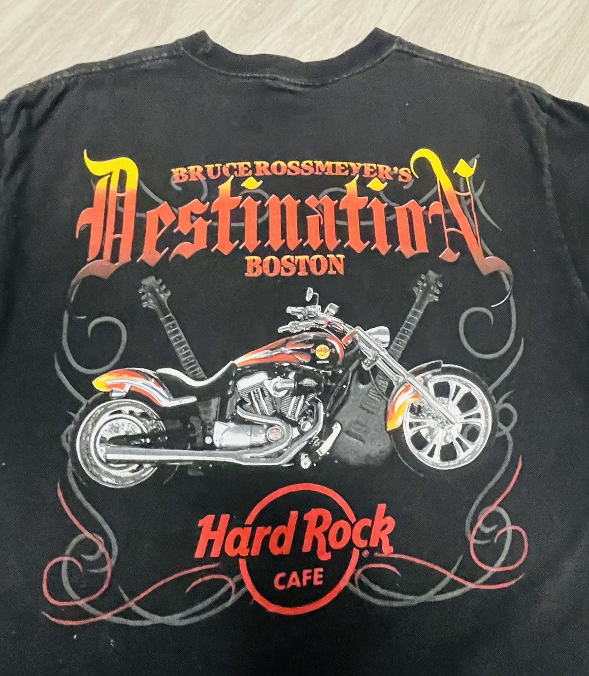 Hard Rock Cafe × Vintage Vintage HardRock Cafe Boston Motorcycle Shirt Size US M / EU 48-50 / 2 - 3 Thumbnail