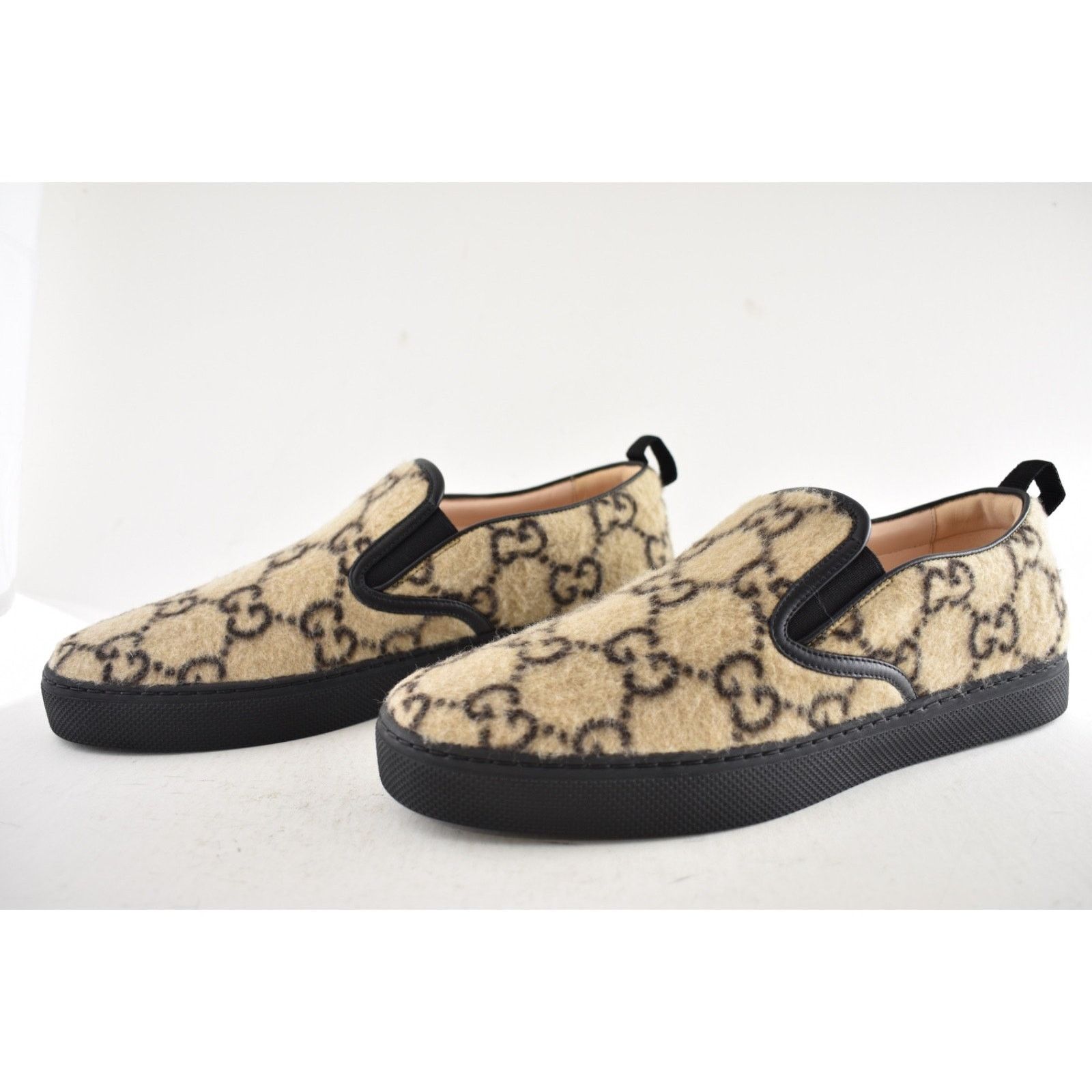 Gucci Gucci Mens Dublin Beige GG Logo Slip On Skate Sneaker 10.5 Size US 10.5 / EU 43-44 - 13 Thumbnail