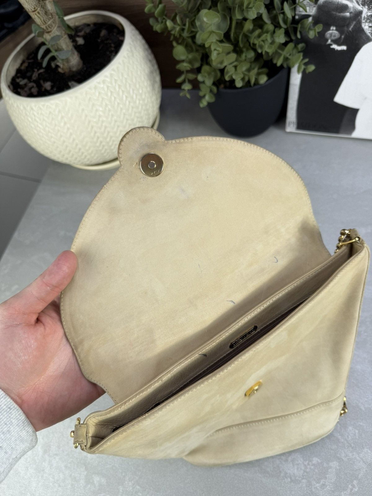 Tiffany & Co. TIFFANY & Co. Chain Shoulder Bag crossbody beigegold vintage Size ONE SIZE - 18 Thumbnail