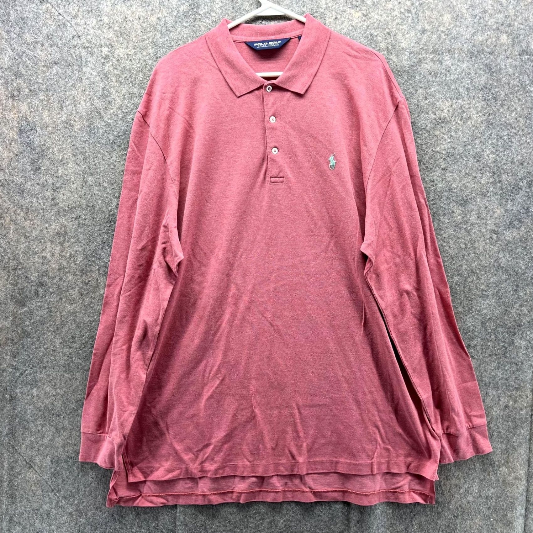 Ralph Lauren Ralph Lauren Polo Shirt Men XL Pink Long Sleeve Golf Pony Shirt Size US XL / EU 56 / 4 - 2 Thumbnail
