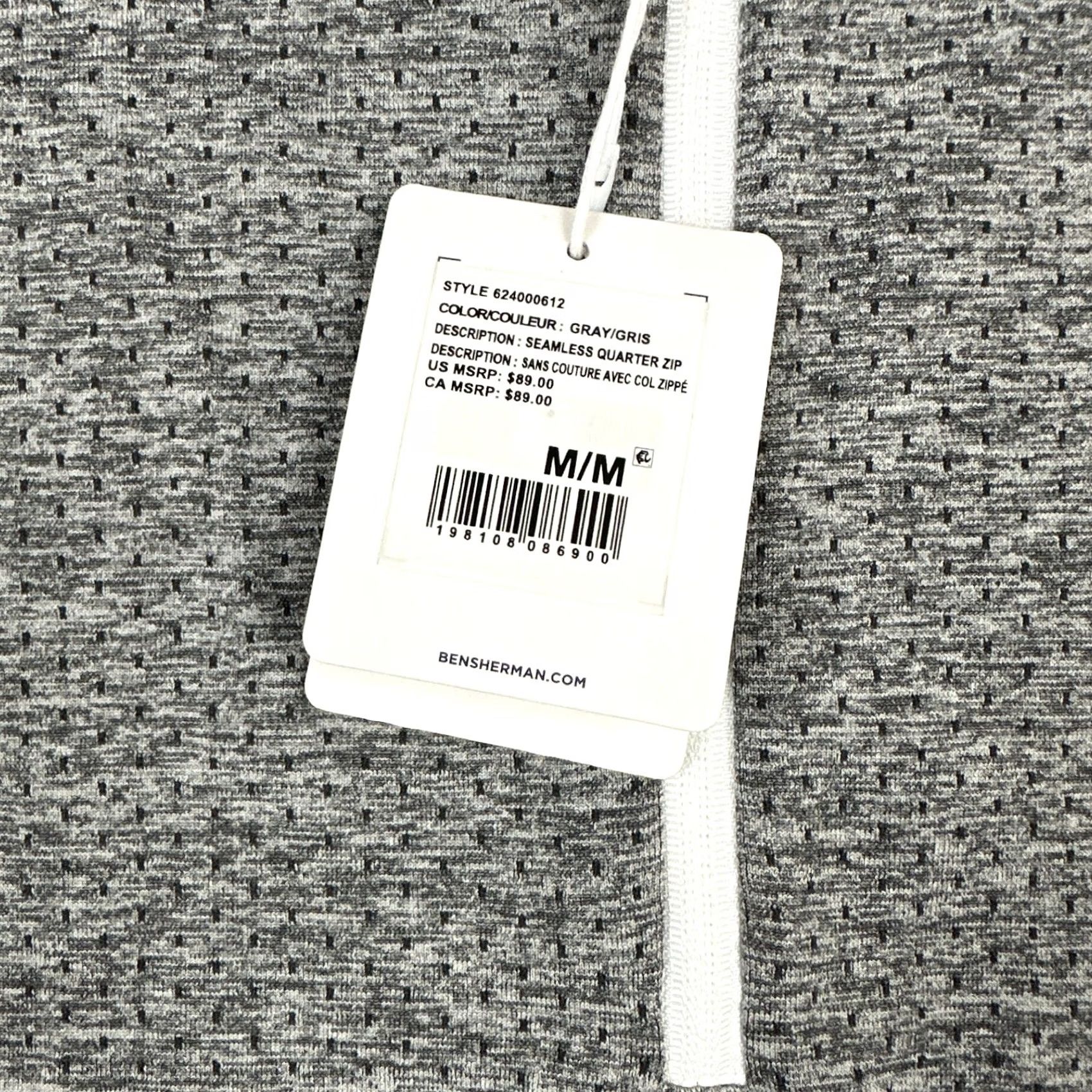 Ben Sherman Ben Sherman Sweater Men Medium Grey 1/4 Zip Golf Pullover Nylon M Size US M / EU 48-50 / 2 - 5 Thumbnail