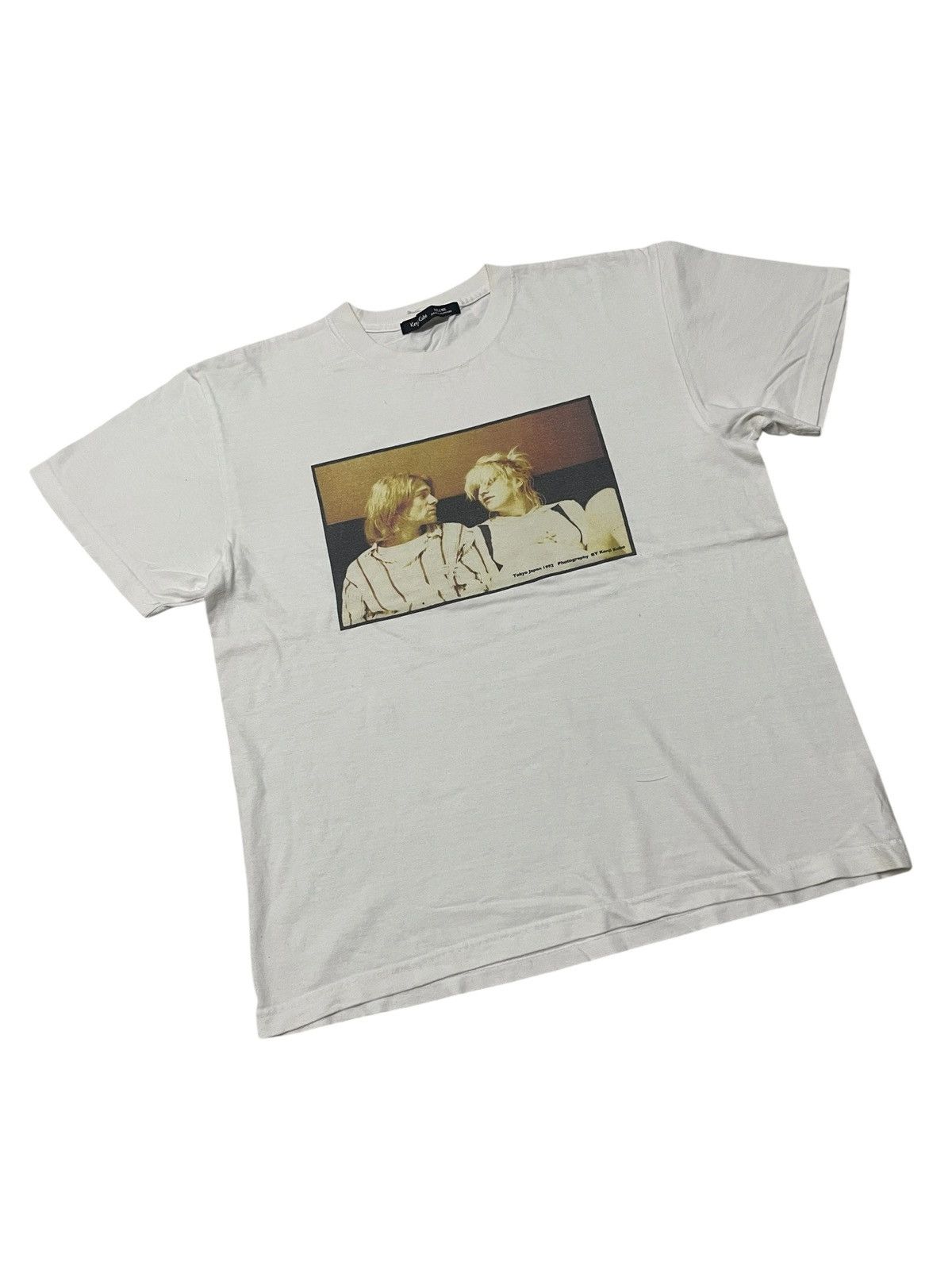 Japanese Brand Vintage Kenji Kubo Photography Kurt Cobain & C.Love Tshirt Size US M / EU 48-50 / 2 - 6 Thumbnail