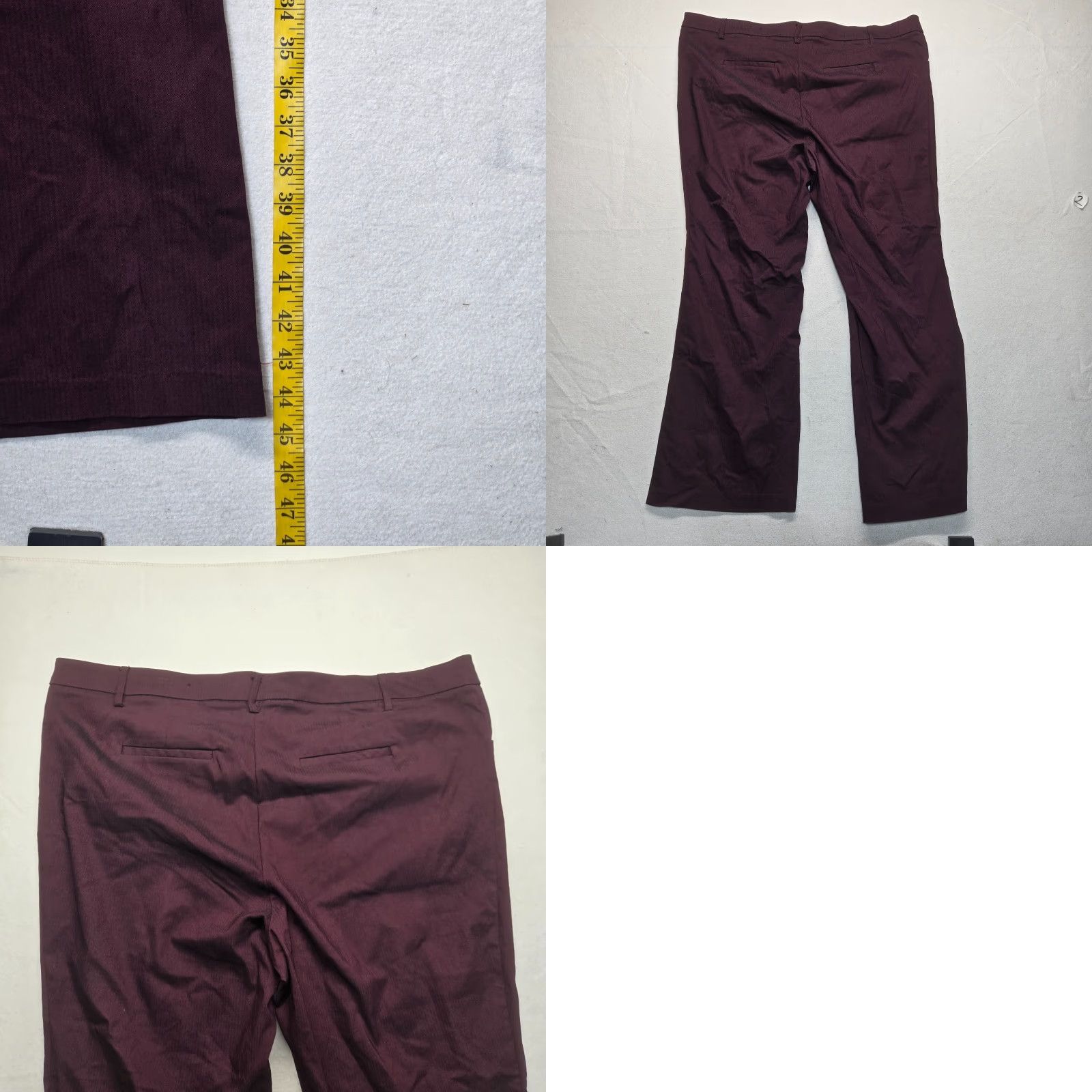 Torrid Torrid Pants Women’s 26 Purple Crop Ankle Stretch Flat Front Rayon Nylon Blend Pants Size 26" / US 2 / IT 38 - 8 Thumbnail