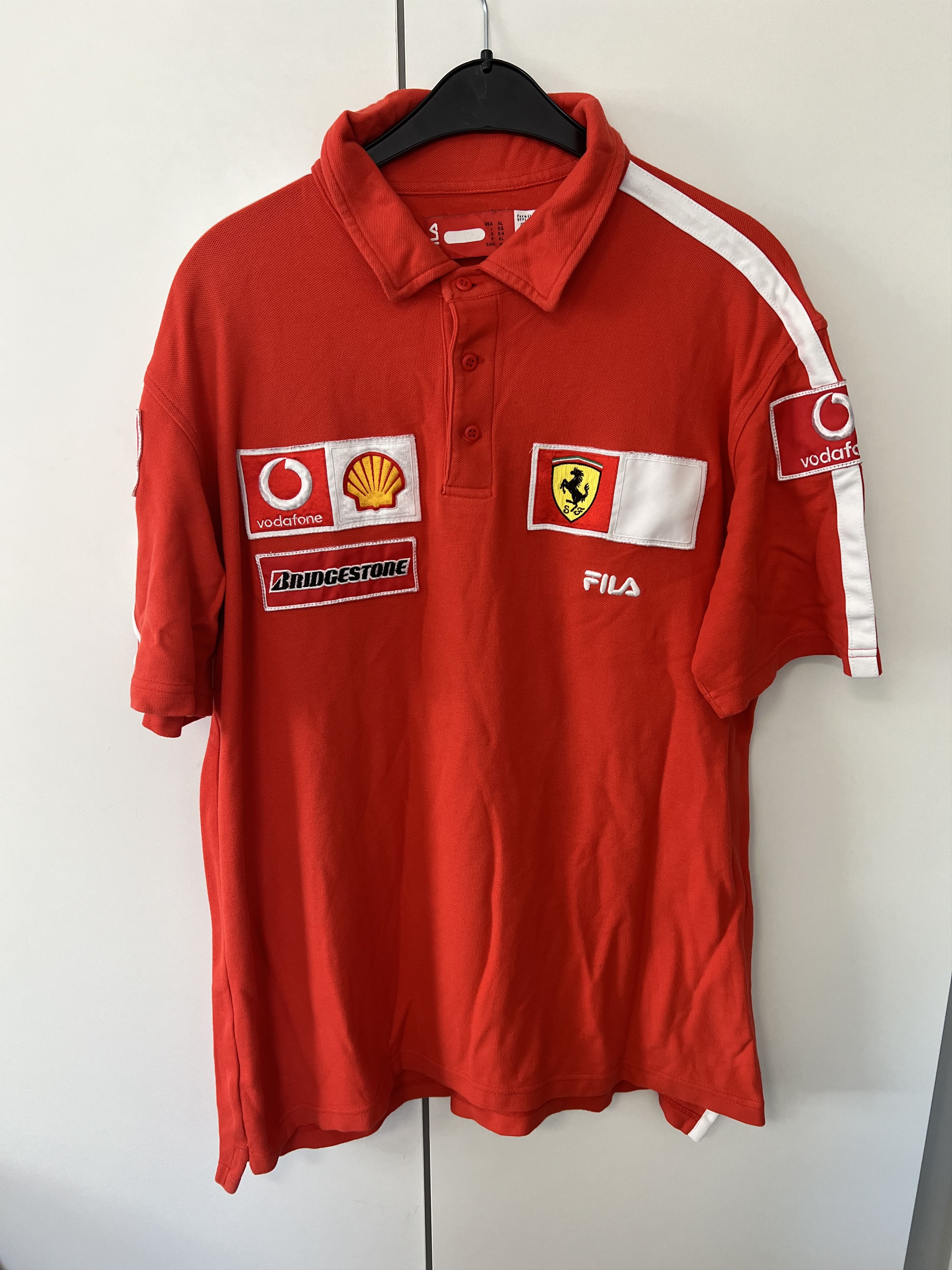 Ferrari Vintage Fila Scuderia Ferrari F1 Racing Team Poloshirt Size US XL / EU 56 / 4 - 4 Thumbnail
