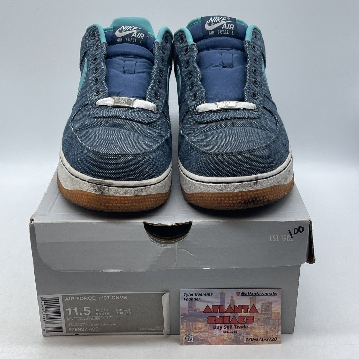 Nike Air Force 1 canvas Size US 11.5 / EU 44-45 - 2 Thumbnail