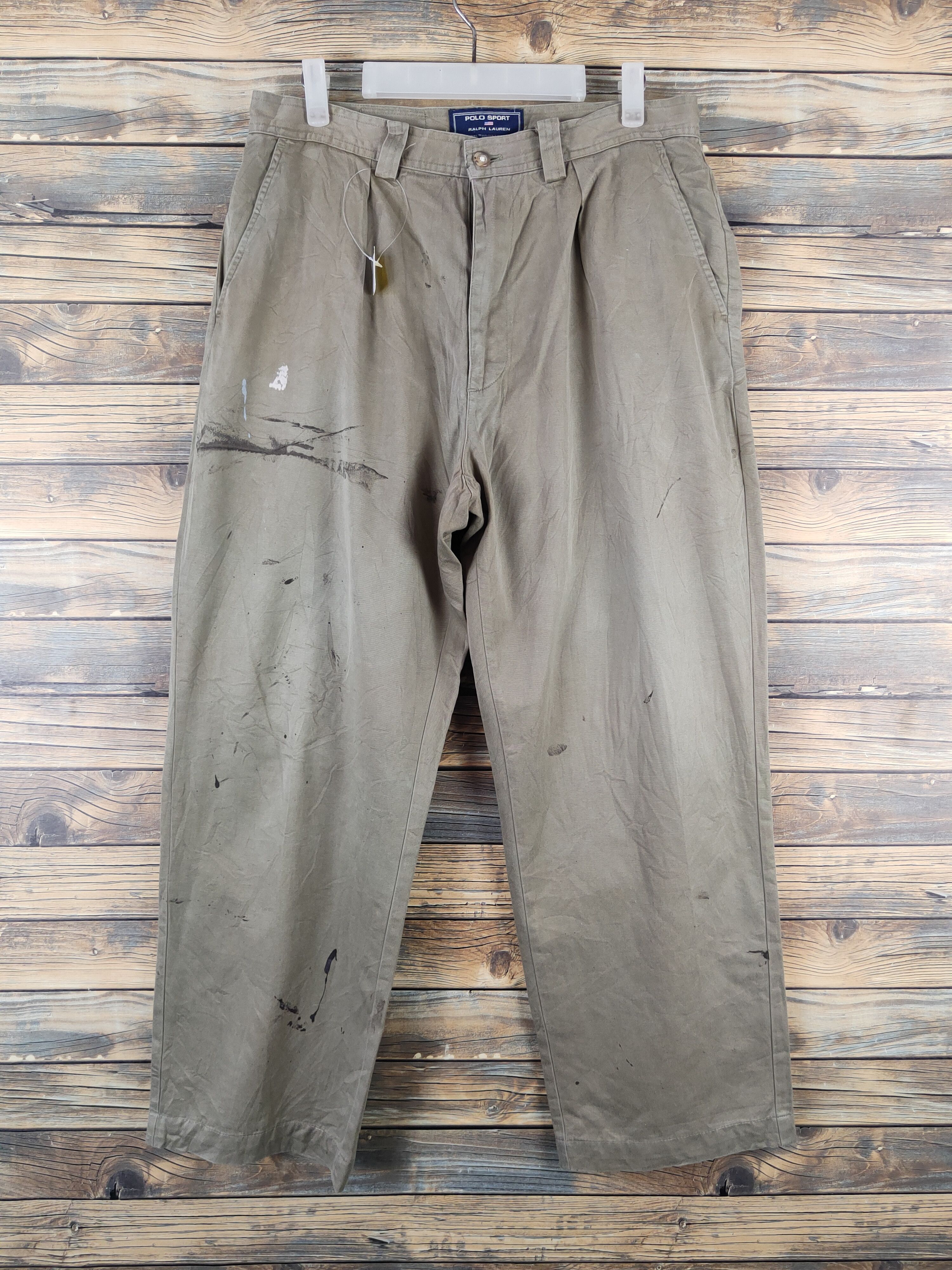 Ralph Lauren Ralph Lauren Beige thrashed Casual Pants #W2221 Size US 33 - 1 Thumbnail