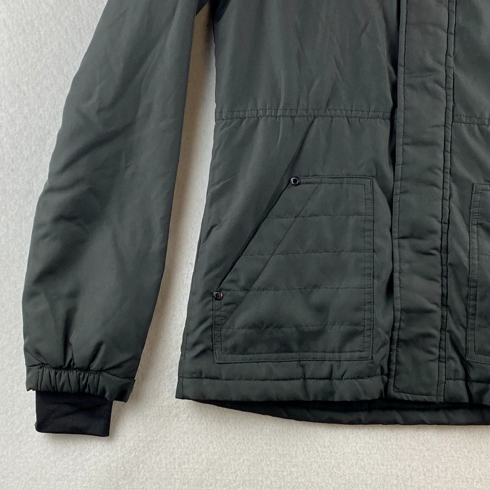 Billabong Billabong Jacket Mens Small S Hooded Full Zip Fleece Lined Button Pockets Black Size US S / EU 44-46 / 1 - 4 Thumbnail