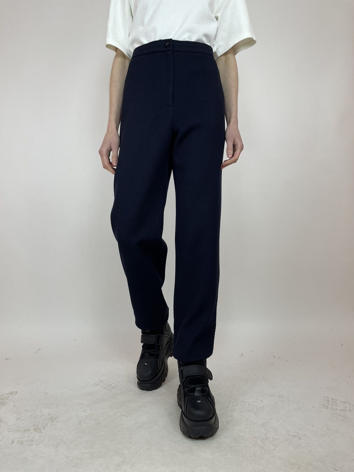 Cos × Japanese Brand COS Wool Trousers Women’s BIG SIZE size EUR 44 Size 32" / US 10 / IT 46 - 1 Thumbnail