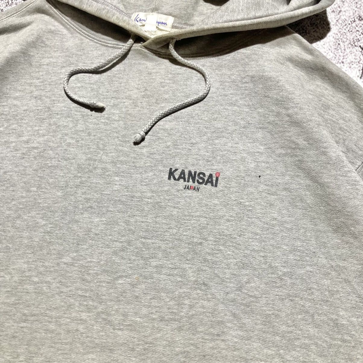 Kansai Yamamoto 🇯🇵 2000s Kansai Yamamoto Japan Big Logo Font Hoodie Grey Size US XL / EU 56 / 4 - 8 Thumbnail