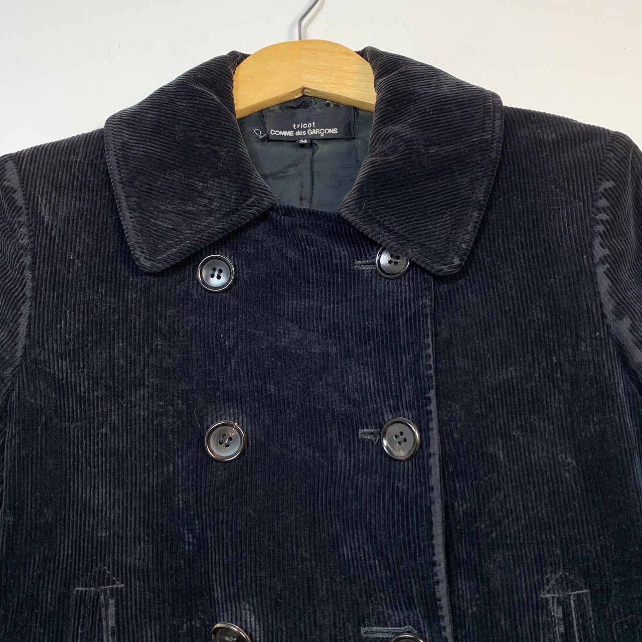 Comme des Garcons Vintage tricot COMME des GARCONS Black Corduroy Size US M / EU 48-50 / 2 - 4 Thumbnail