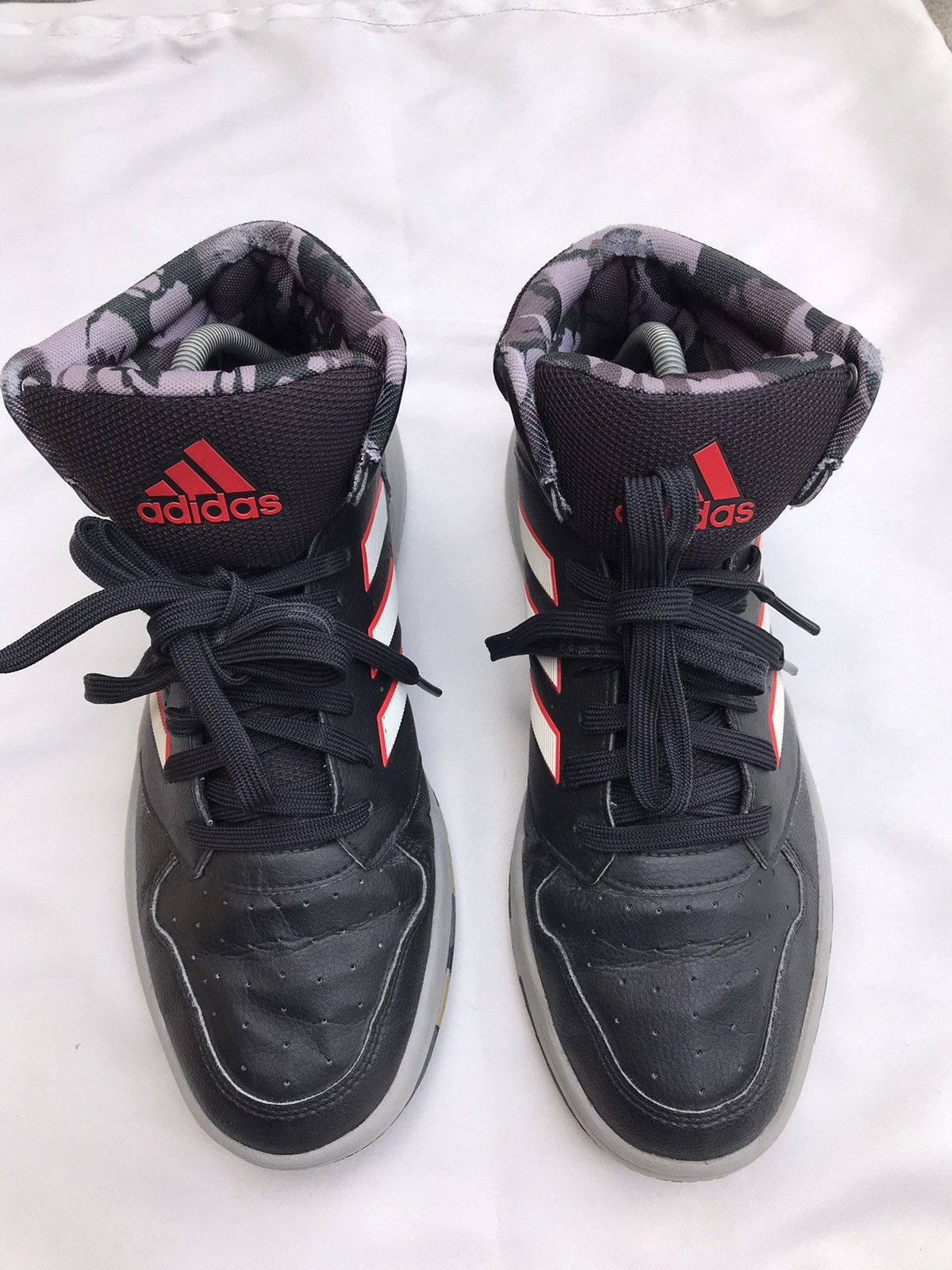 Adidas Adidas Neo GAMETALKER Basketball Shoes Men Mid- Top Black Size US 9 / EU 42 - 2 Thumbnail