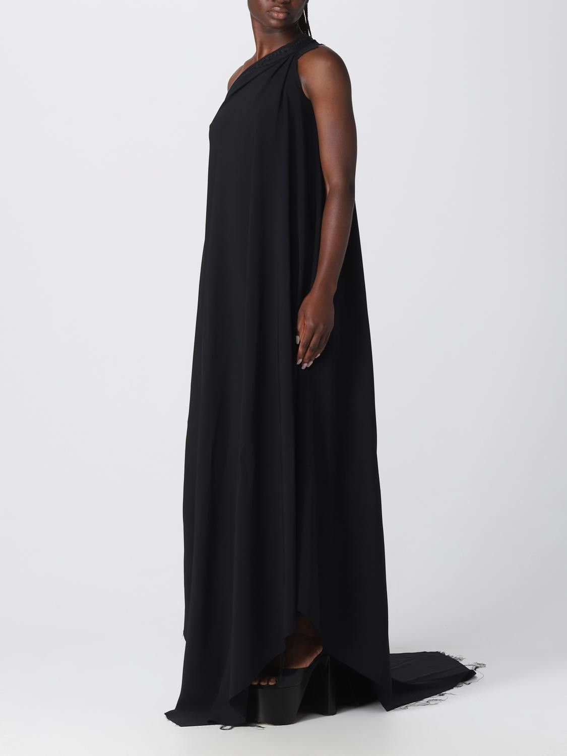Balenciaga o1in1g0326 Draped Dress in Black Size S / US 4 / IT 40 - 3 Thumbnail