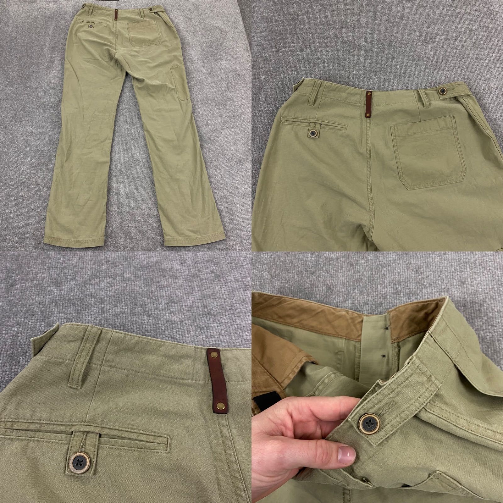 Frye FRYE Camber Pants Mens 34x32 Brown Straight Regular Five-Pocket Design Double Knee Button Fly Pants Size US 34 / EU 50 - 9 Thumbnail