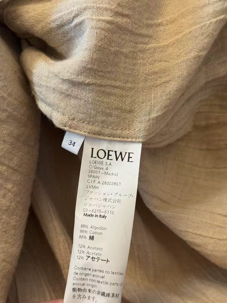 Loewe LOEWE Cotton and hemp material sun protection clothing Size XXS / US 00 / IT 34 - 4 Thumbnail