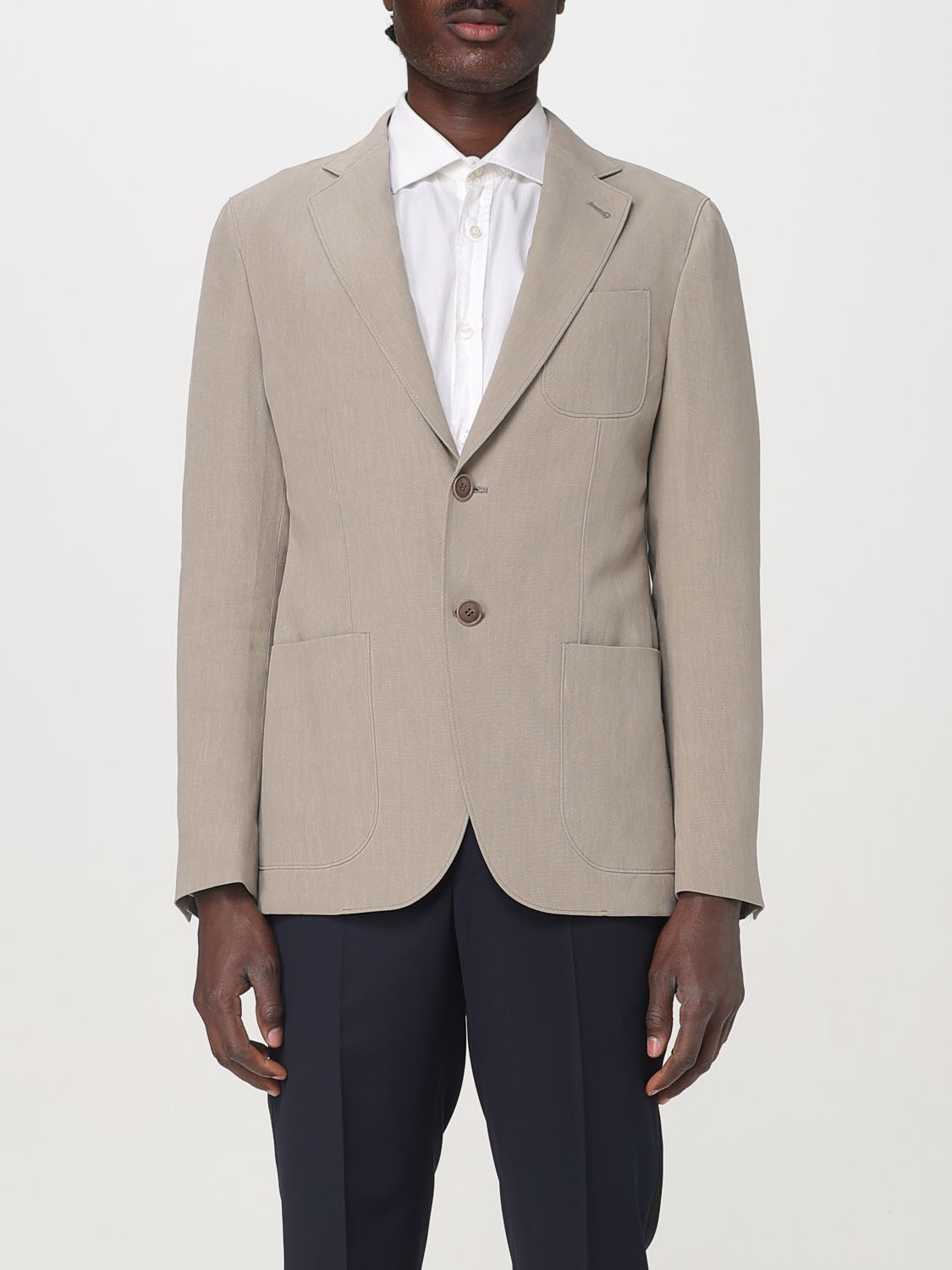 Giorgio Armani Giorgio Armani Jacket Men Beige Size US L / EU 52-54 / 3 - 1 Thumbnail