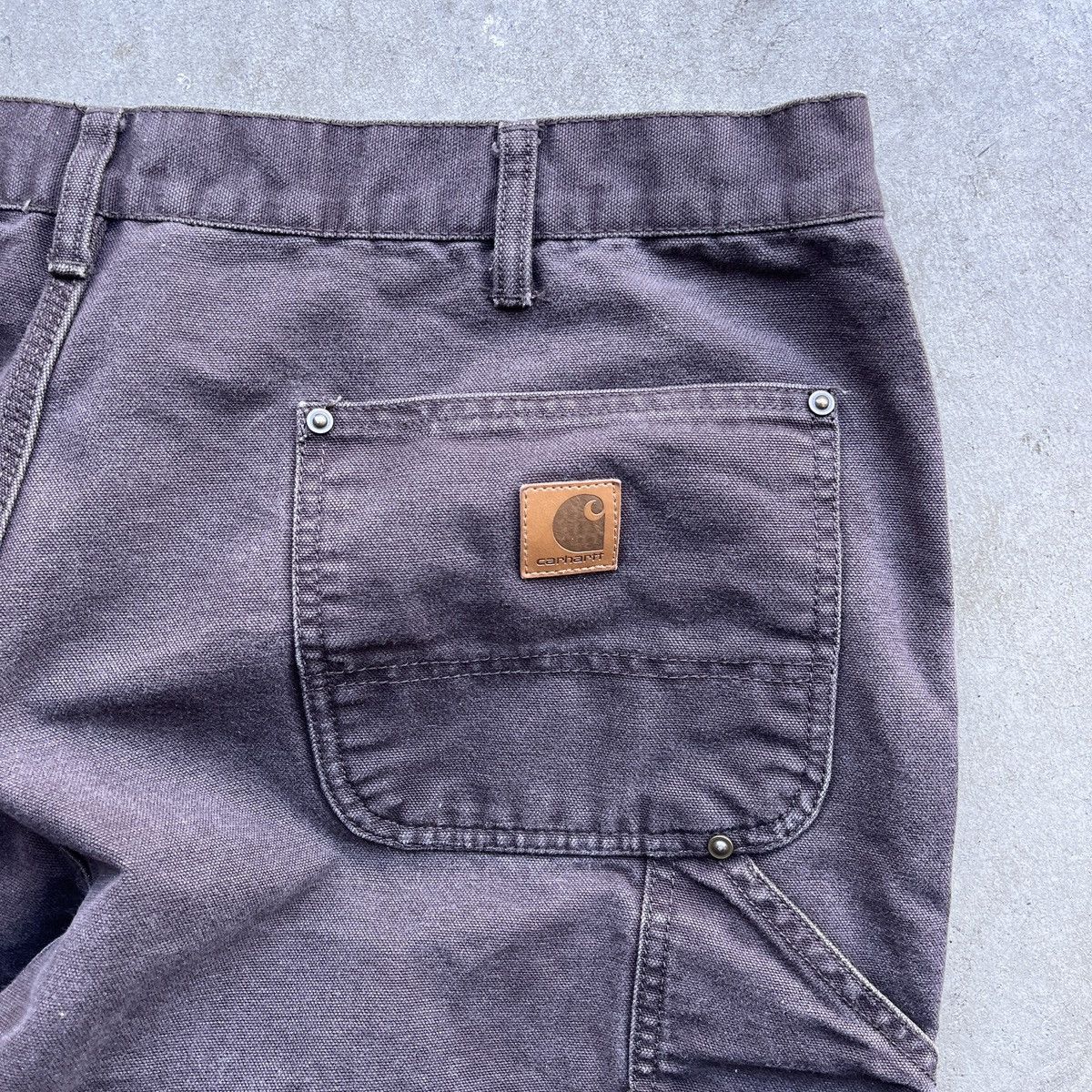 Carhartt Vintage Y2K Carhartt Brown Double Knee Workwear Baggy Cargos Size US 40 / EU 56 - 4 Thumbnail