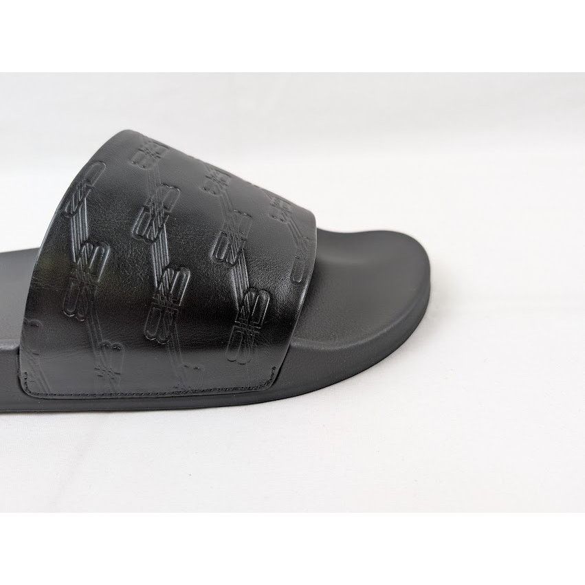 Balenciaga o1rshd1 Pool Slides BB Monogram in Black Size US 13 / EU 46 - 2 Thumbnail