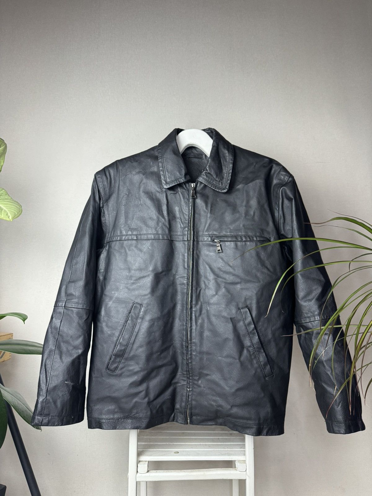 Genuine Leather Y2K Vintage Oversized Detroit Leather Jacket ysl gucci prada Size US M / EU 48-50 / 2 - 1 Thumbnail