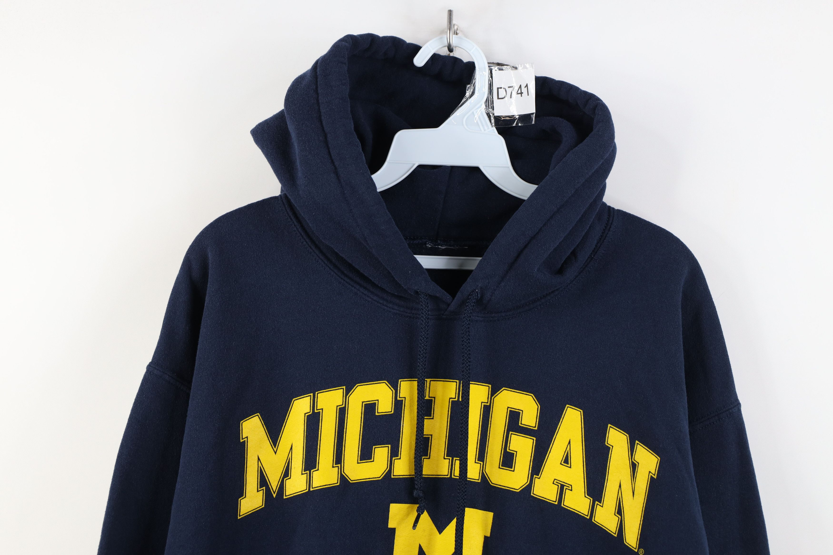 Vintage Vintage 90s Spell University of Michigan Hoodie Sweatshirt Size US L / EU 52-54 / 3 - 2 Thumbnail