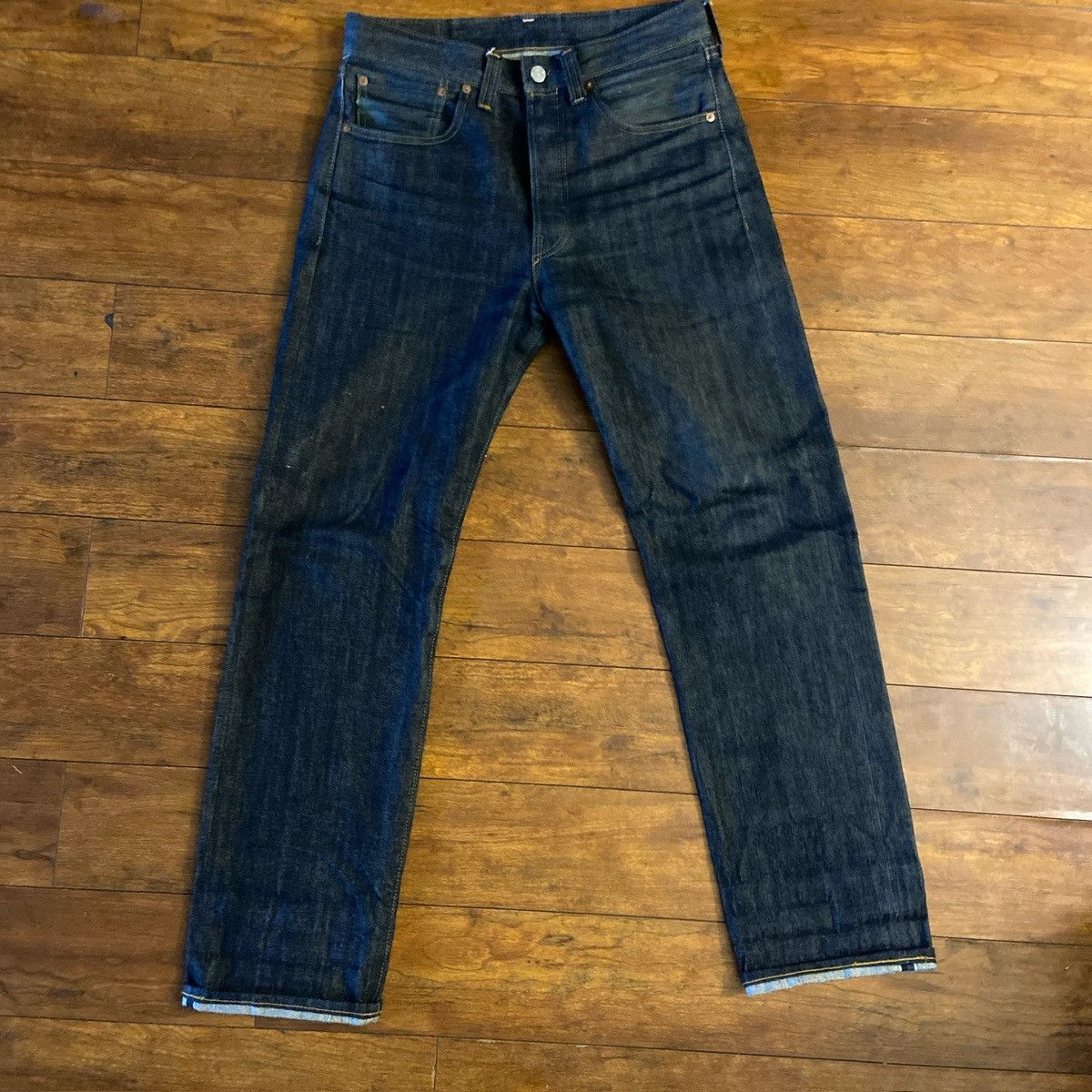 Levi's Big E Selvedge Red Line Levis 501 Jeans Size US 30 / EU 46 - 1 Thumbnail