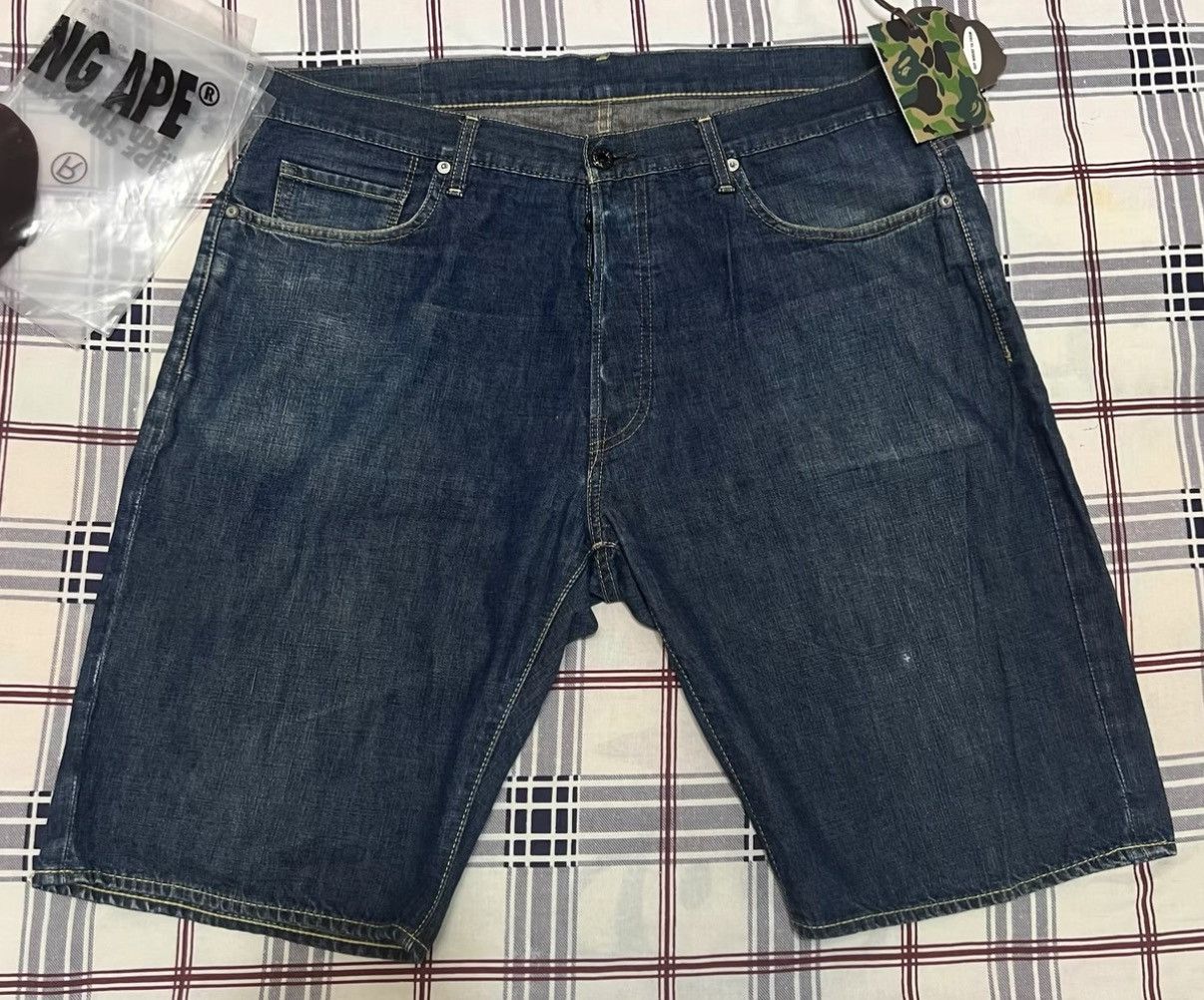 Bape BAPE Baby Milo denim shorts Size US 38 / EU 54 - 1 Thumbnail