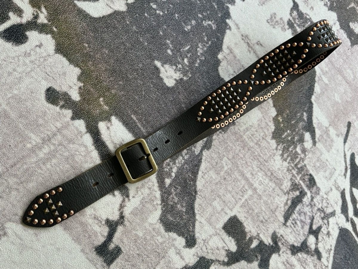 Tete Homme 2000's HALB by Tete Homme studded leather belt Size ONE SIZE - 5 Thumbnail