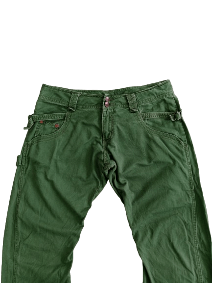 Japanese Brand Unbrand Olive Green Pants Japanese Style Size 30" / US 8 / IT 44 - 3 Thumbnail
