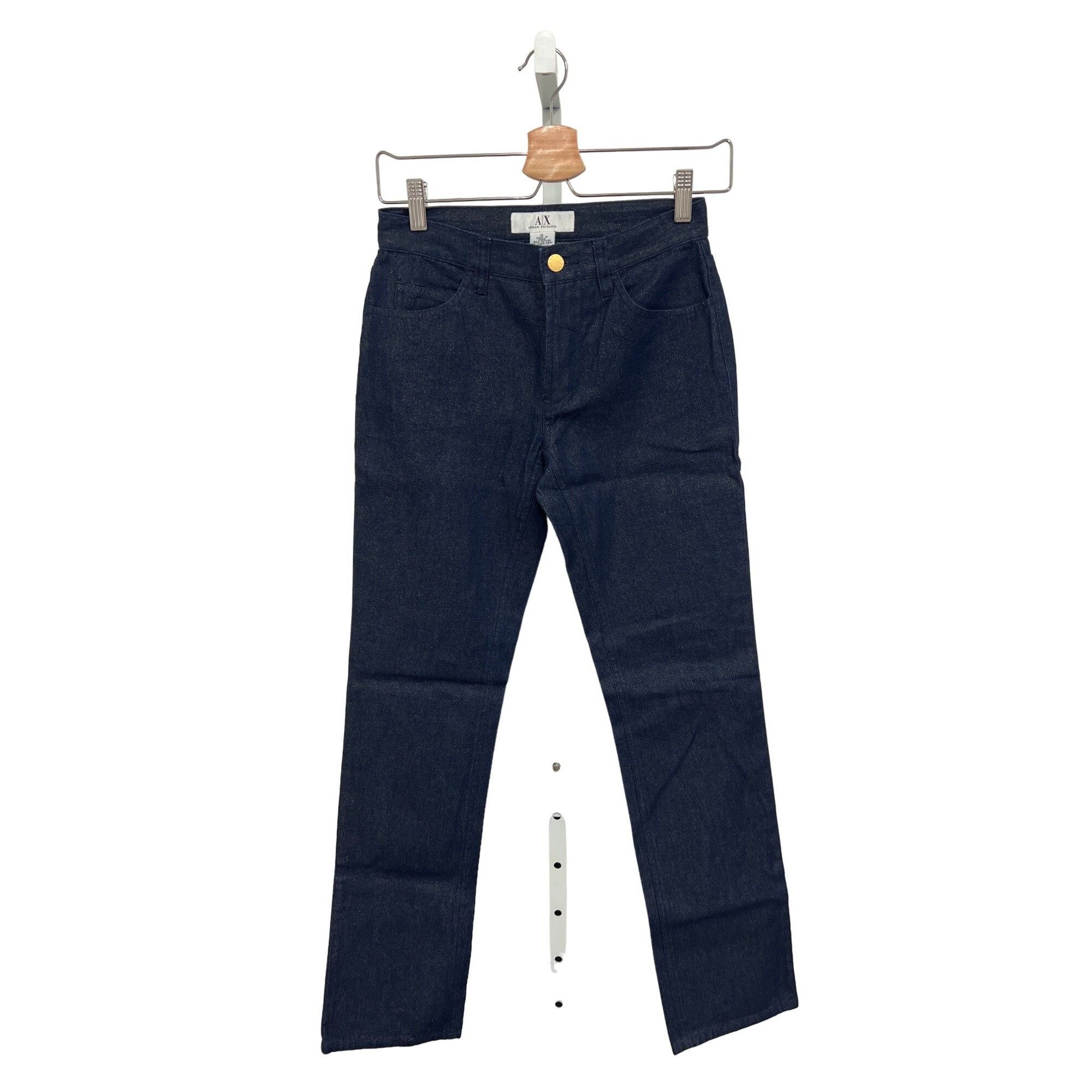 Armani Exchange Armani Exchange Navy Gold Shimmer Jeans Size 25" / US 0 / IT 36 - 1 Thumbnail