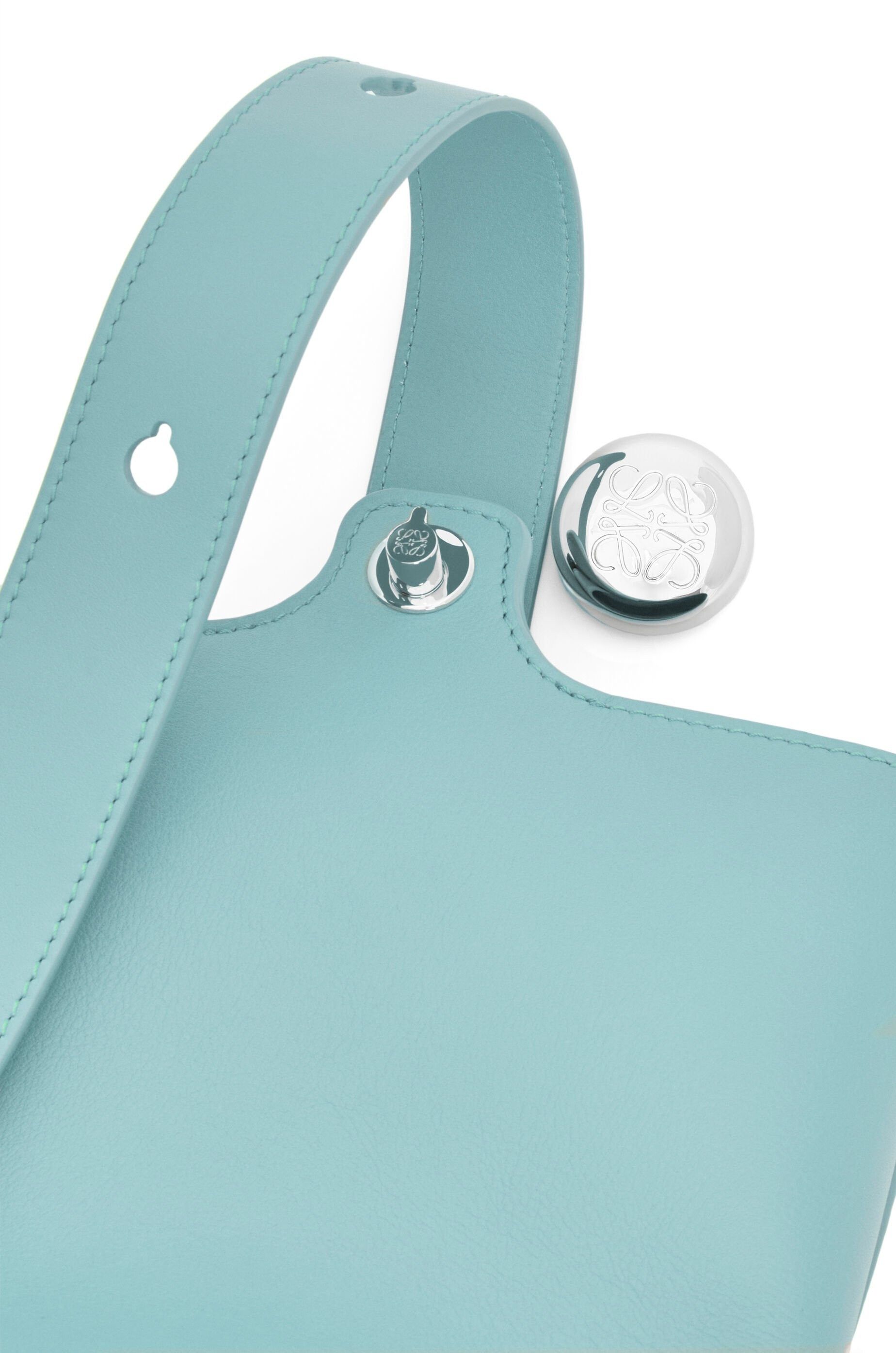 Loewe o1in1g0426 Size: OS/ Mini Pebble Bucket Bag in Blue Size ONE SIZE - 6 Thumbnail