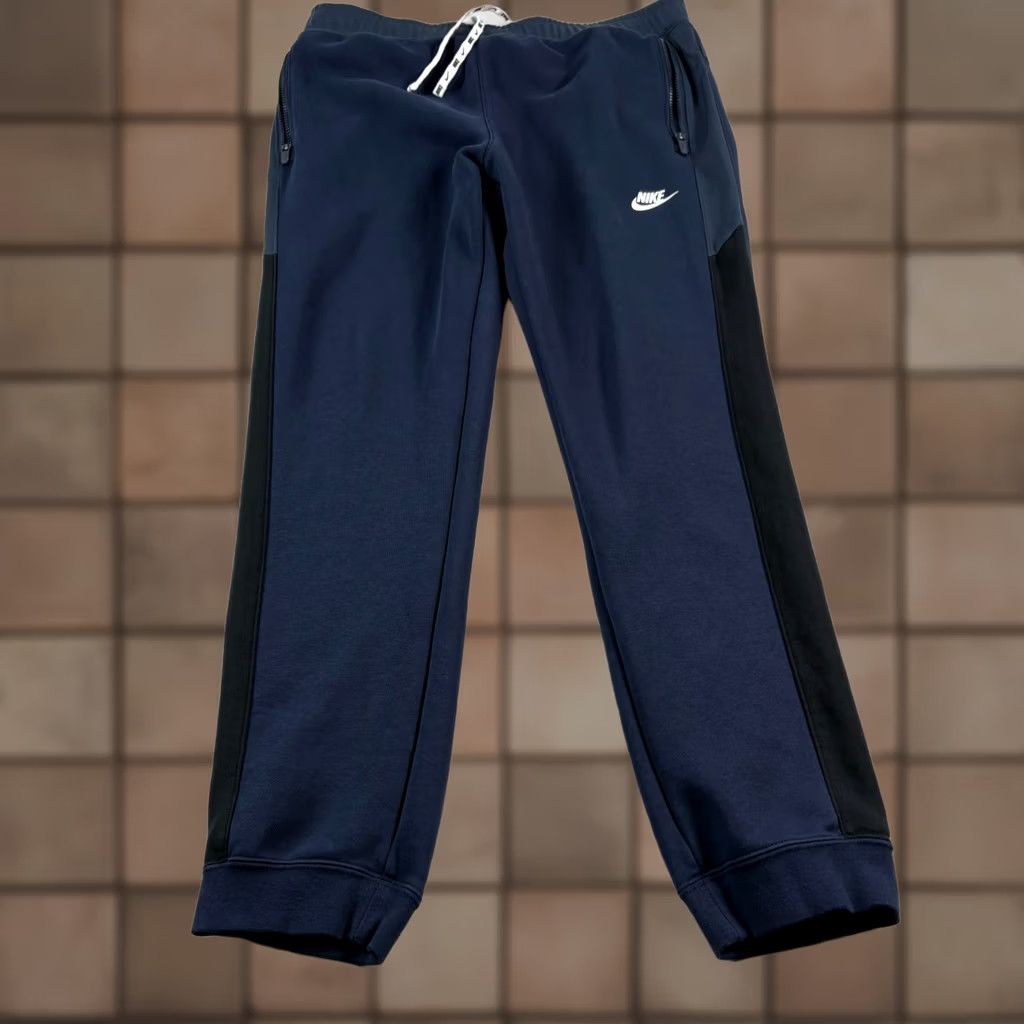 Nike Nike Club Fleece Jogger Sweatpants Mens 2XL Blue Tapered Lounge Stretch Size US 39 - 1 Thumbnail