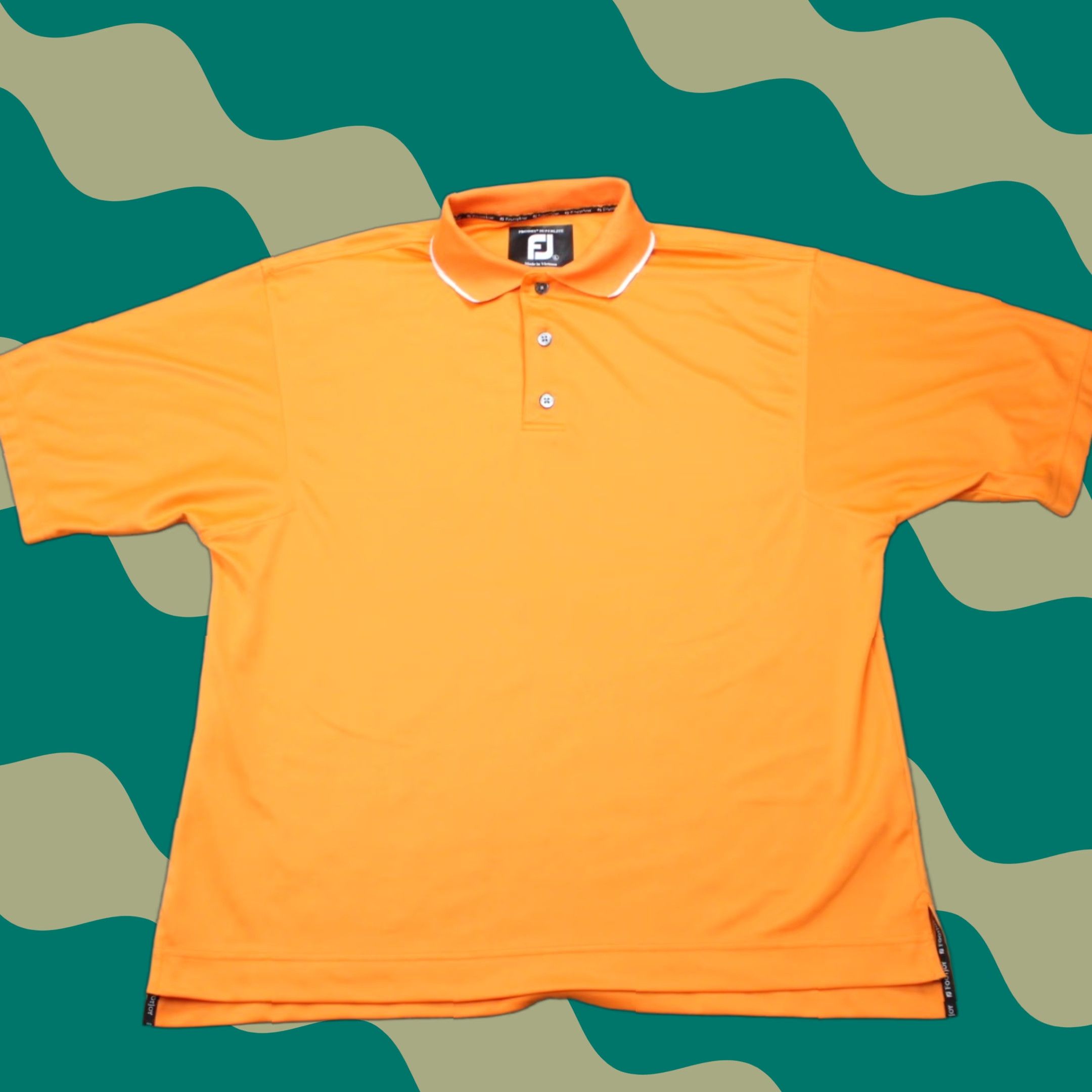 Footjoy FootJoy Prodry Superlite Polo Shirt Mens Large Orange 100% Polyester Golf S/S Regular Fit Footjoy Model Prodry Superlite Men’s Large Shirt Size US L / EU 52-54 / 3 - 1 Thumbnail