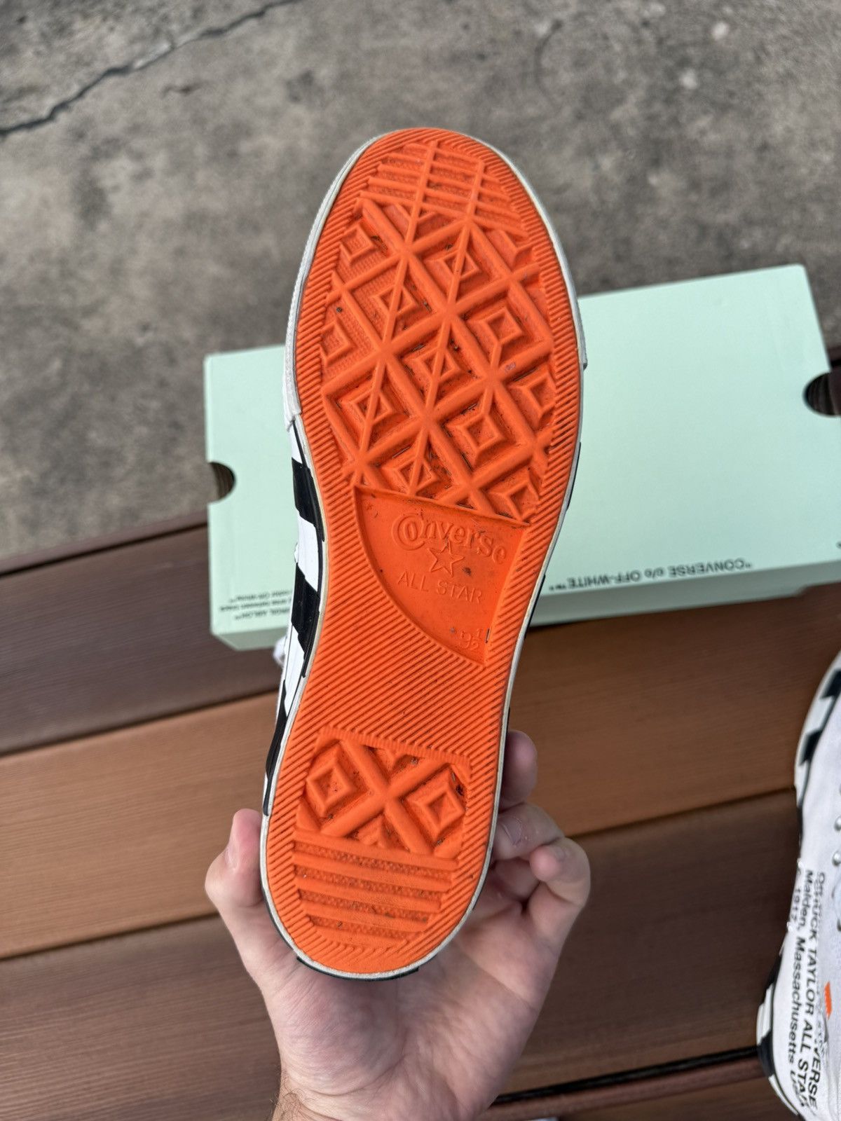 Converse Off-White Converse size 9.5 Size US 9.5 / EU 42-43 - 6 Thumbnail