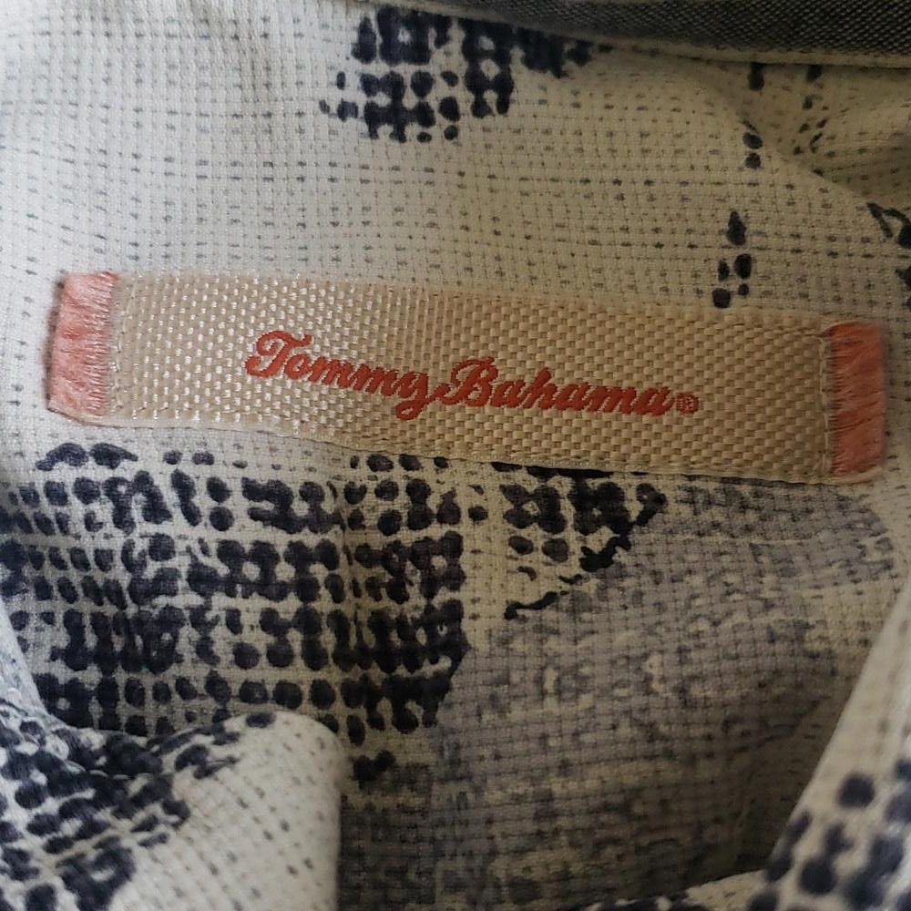 Tommy Bahama CT1541 Tommy Bahama Silk Black & Cream Tropical Shirt XXL Size US XXL / EU 58 / 5 - 4 Thumbnail