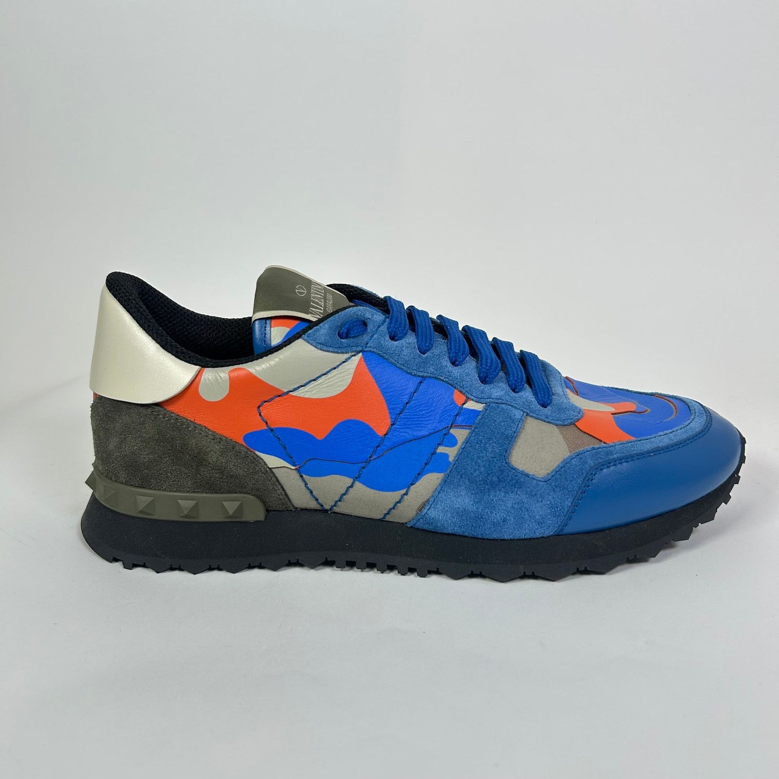 Valentino Valentino Blue Camo Rockrunner Sneakers Size US 8.5 / EU 41-42 - 1 Thumbnail