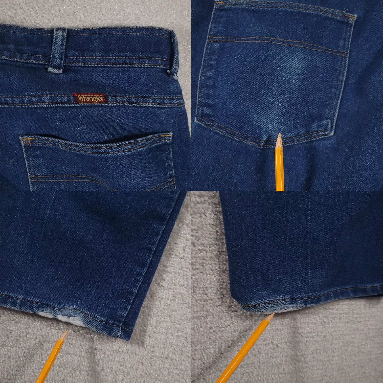 Wrangler Wrangler Jeans Mens 38x30 Blue Denim Straight Leg Classic Fit Pants Distressed VINTAGE? No — use non-vintage. Size US 38 / EU 54 - 9 Thumbnail
